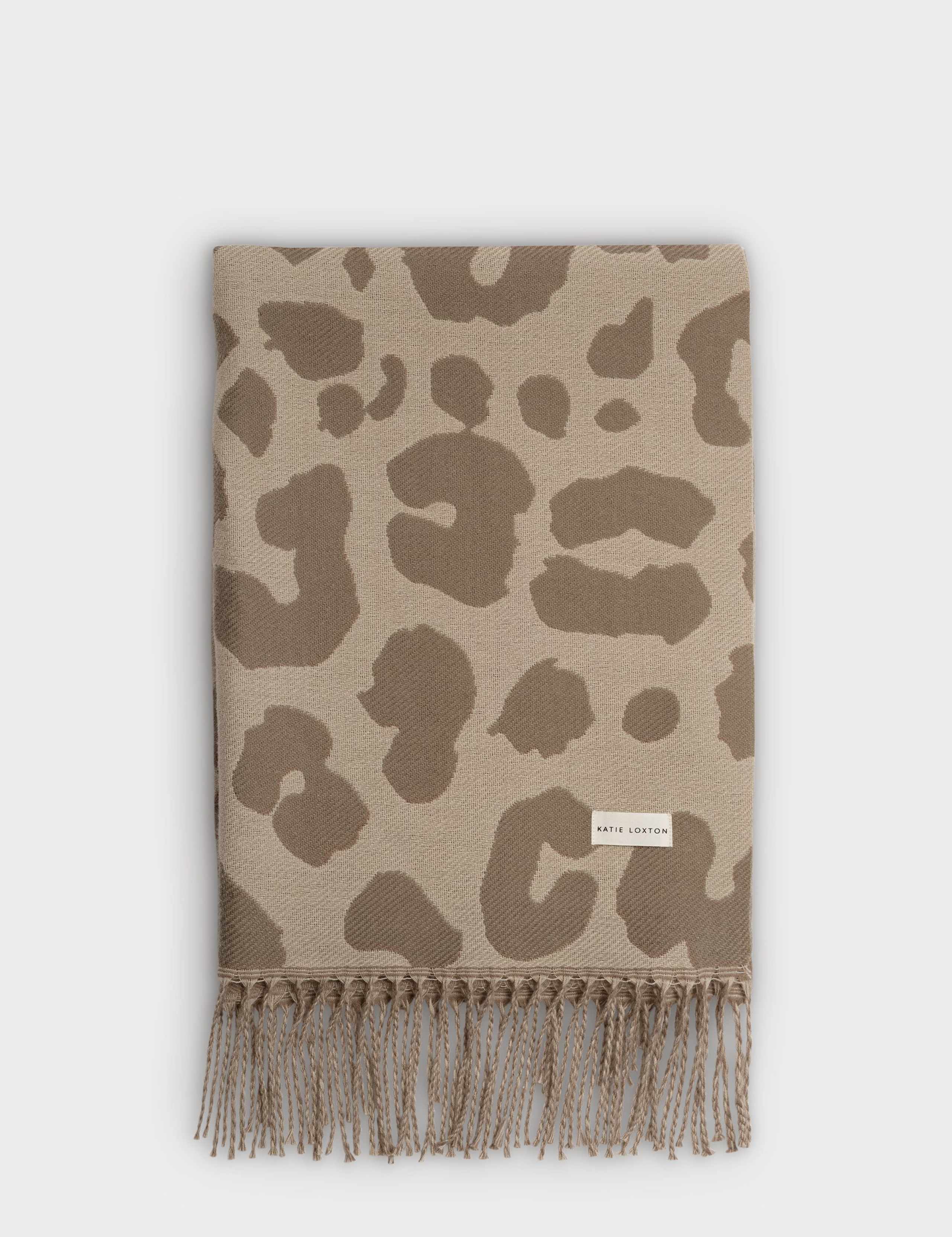 Leopard Print Blanket Scarf