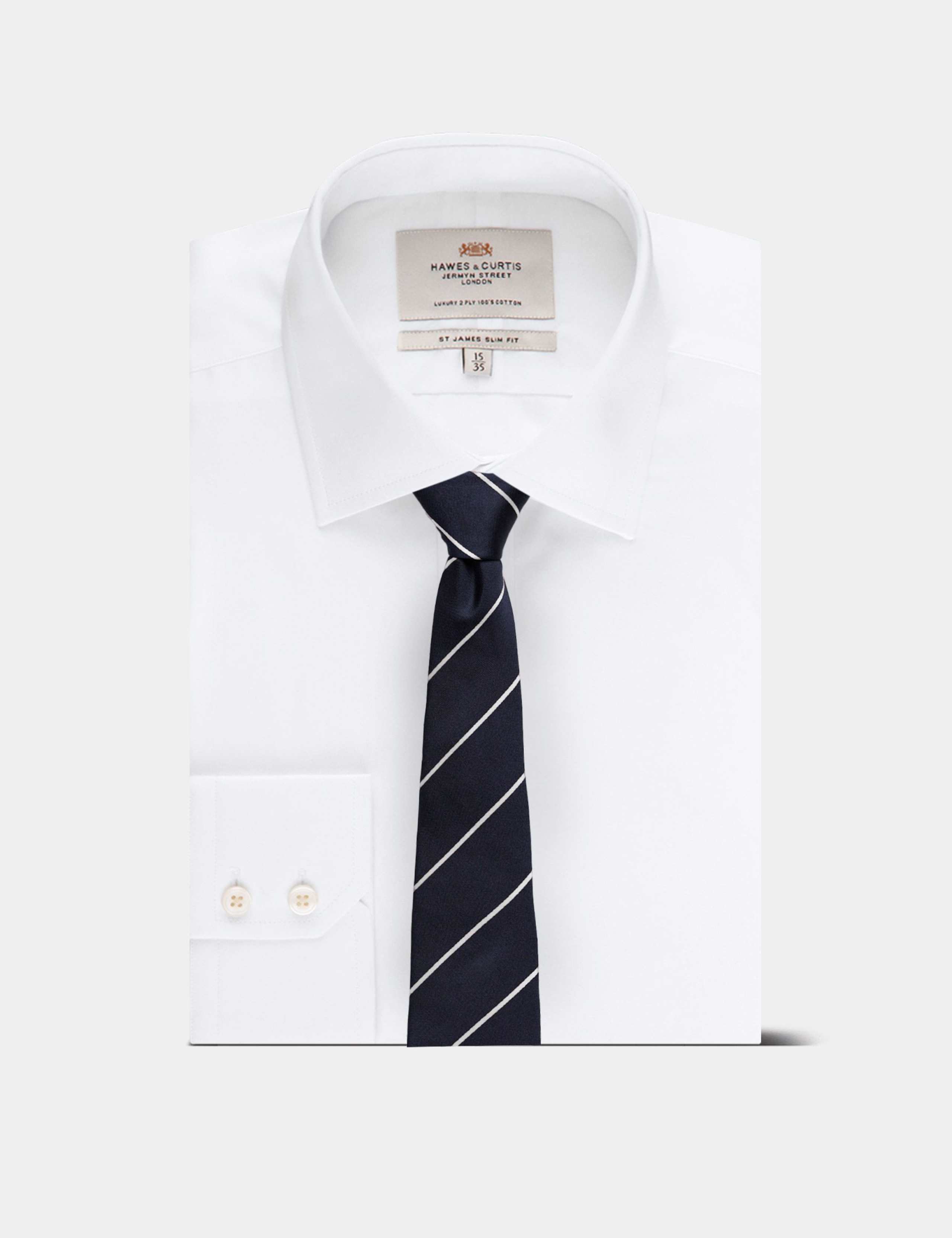 Striped Pure Silk Tie