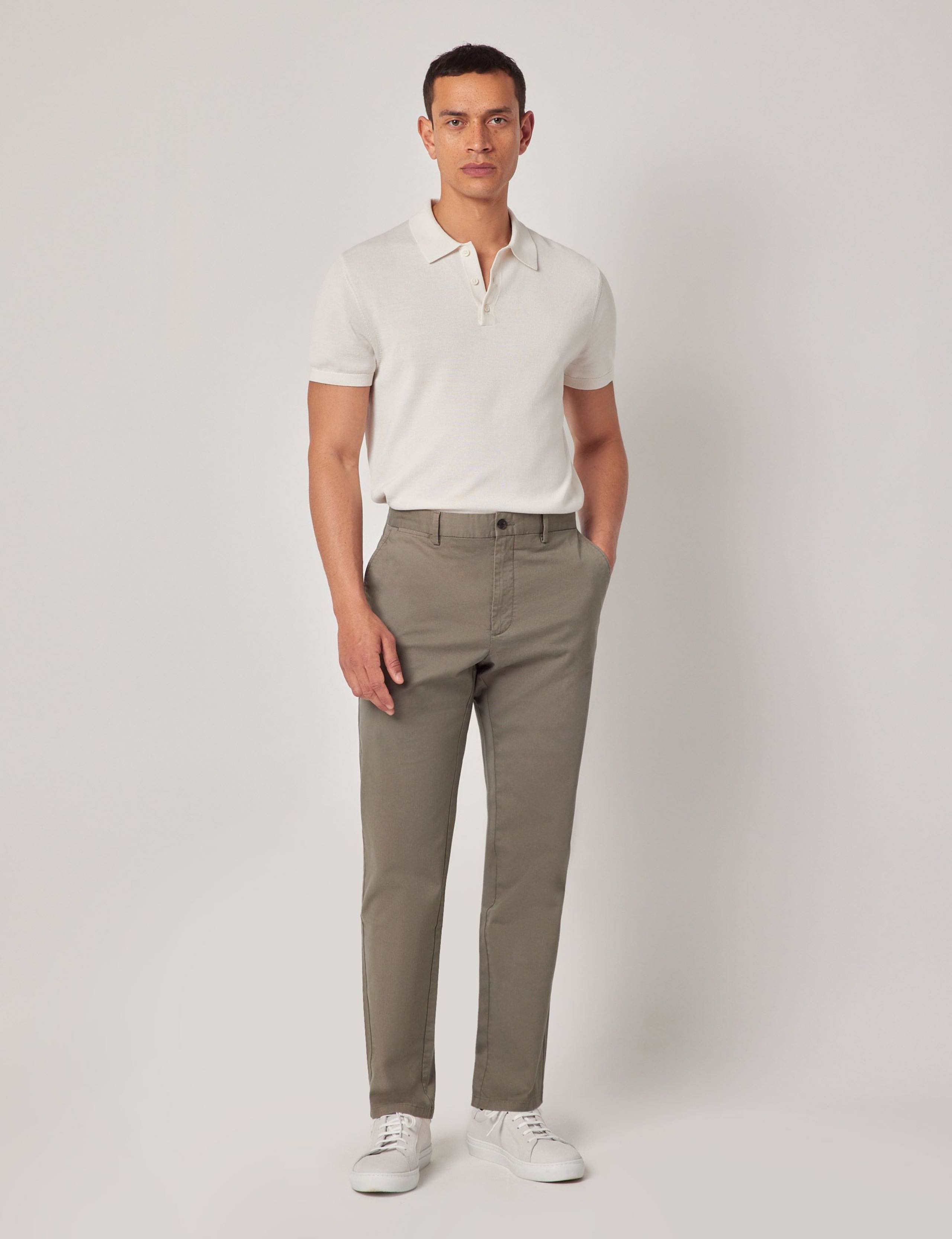 Regular Fit Pure Cotton Chinos