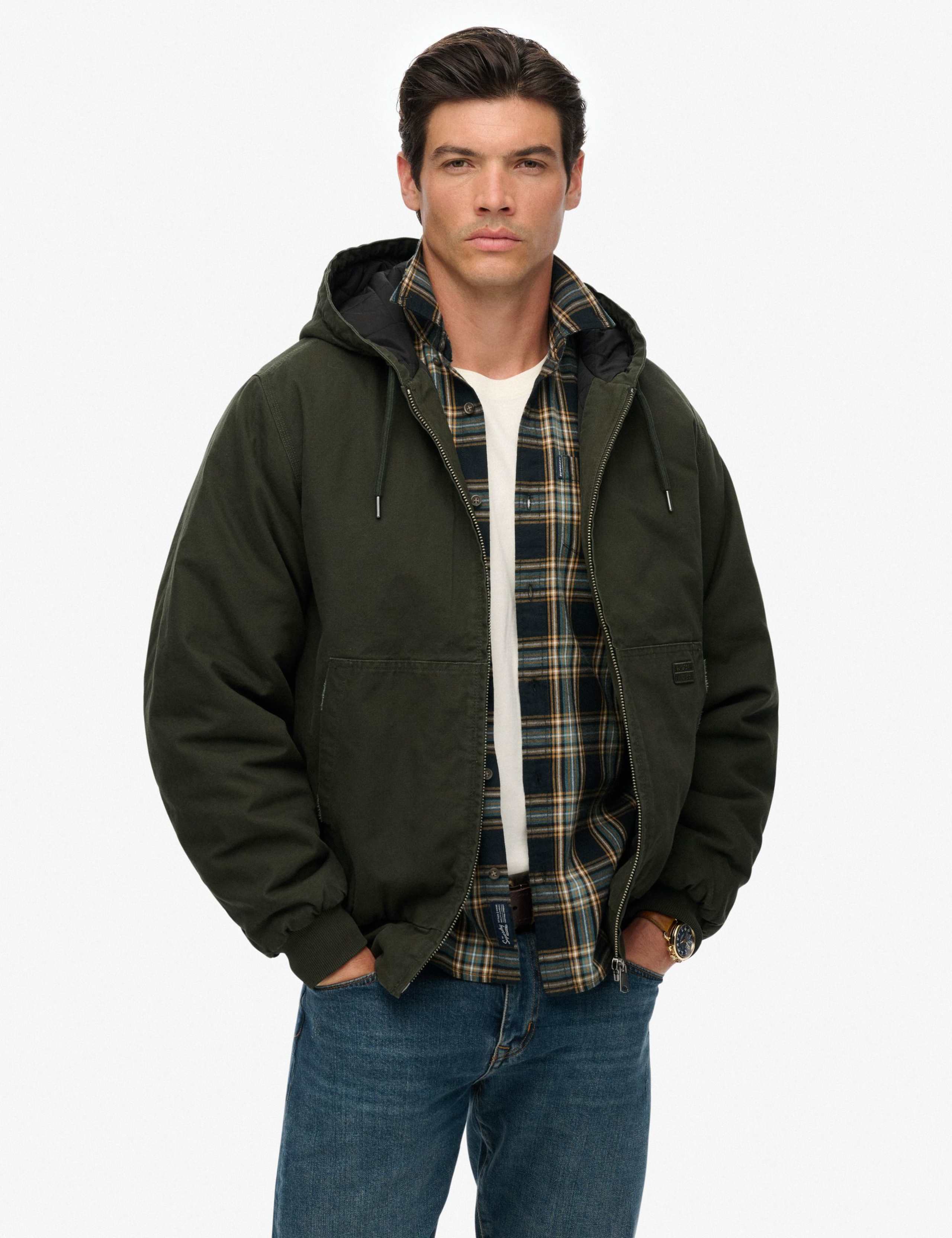 Pure Cotton Hooded Jacket