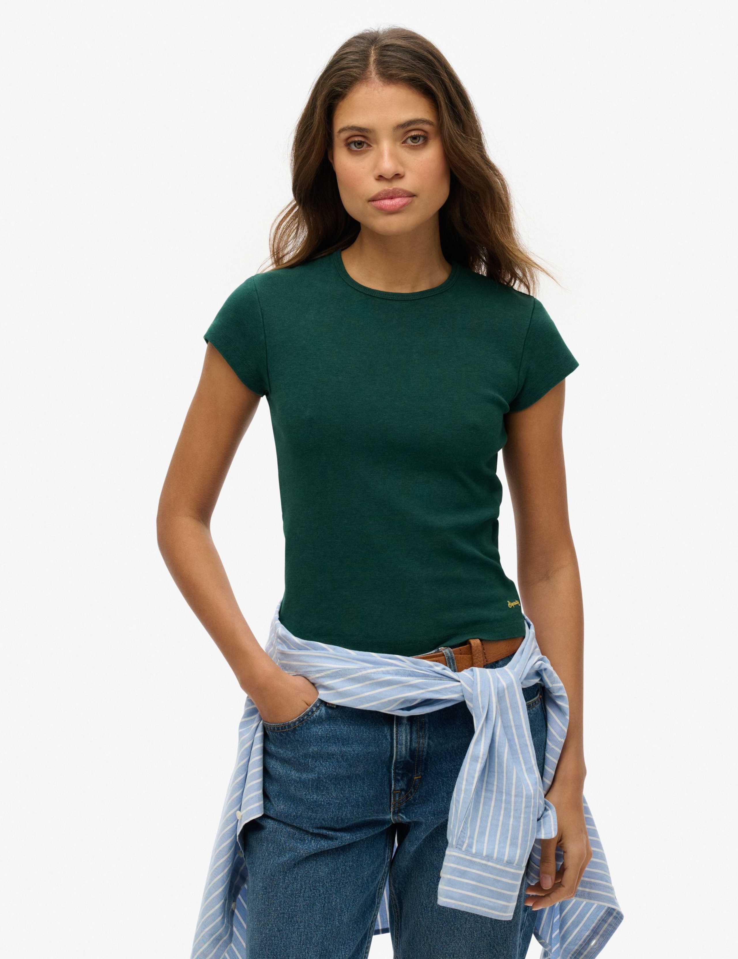Pure Cotton Cap Sleeve T-Shirt
