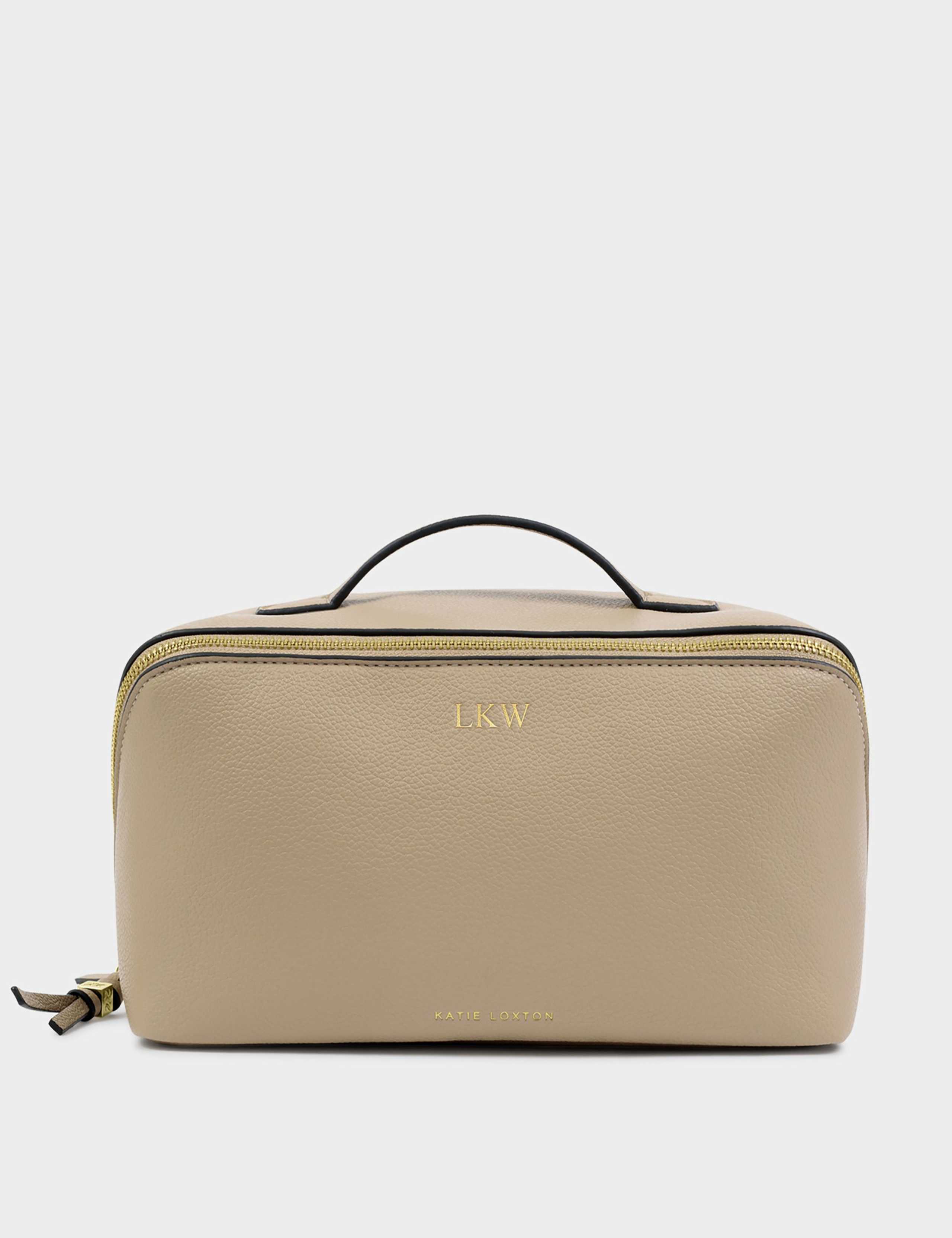 Faux Leather Flat Lay Toiletry Bag