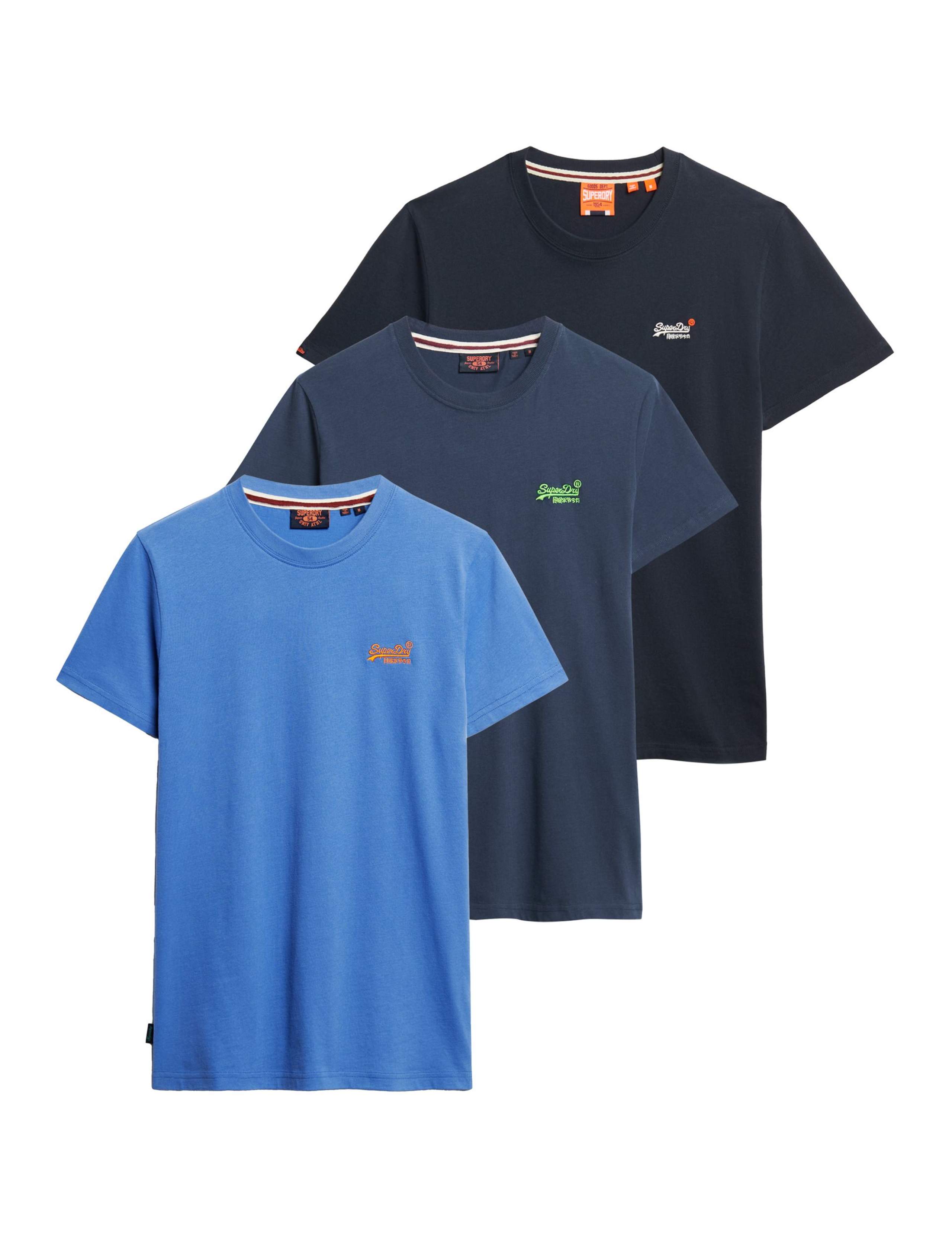 3pk Pure Cotton Crew Neck T-Shirts