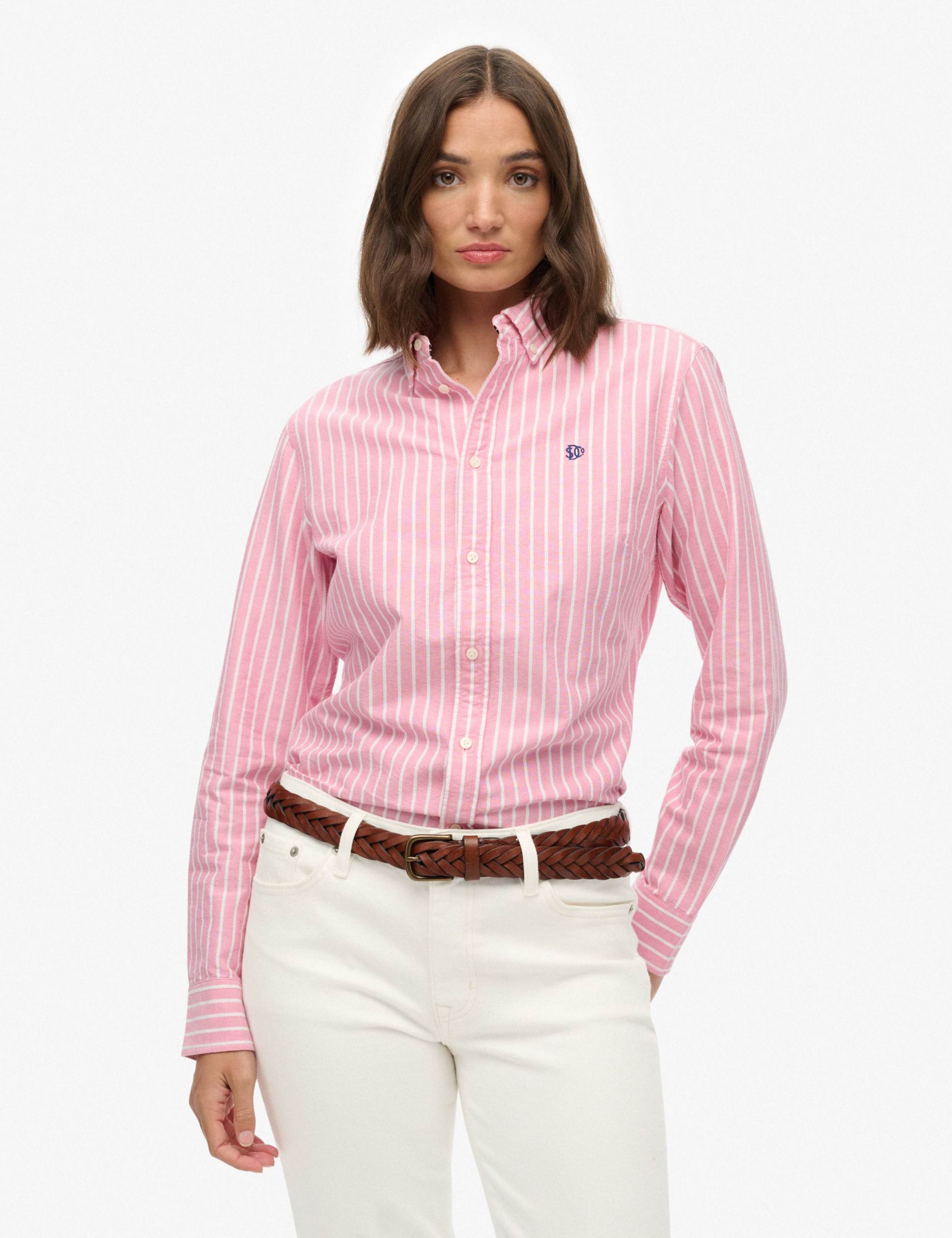 Pure Cotton Striped Oxford Shirt