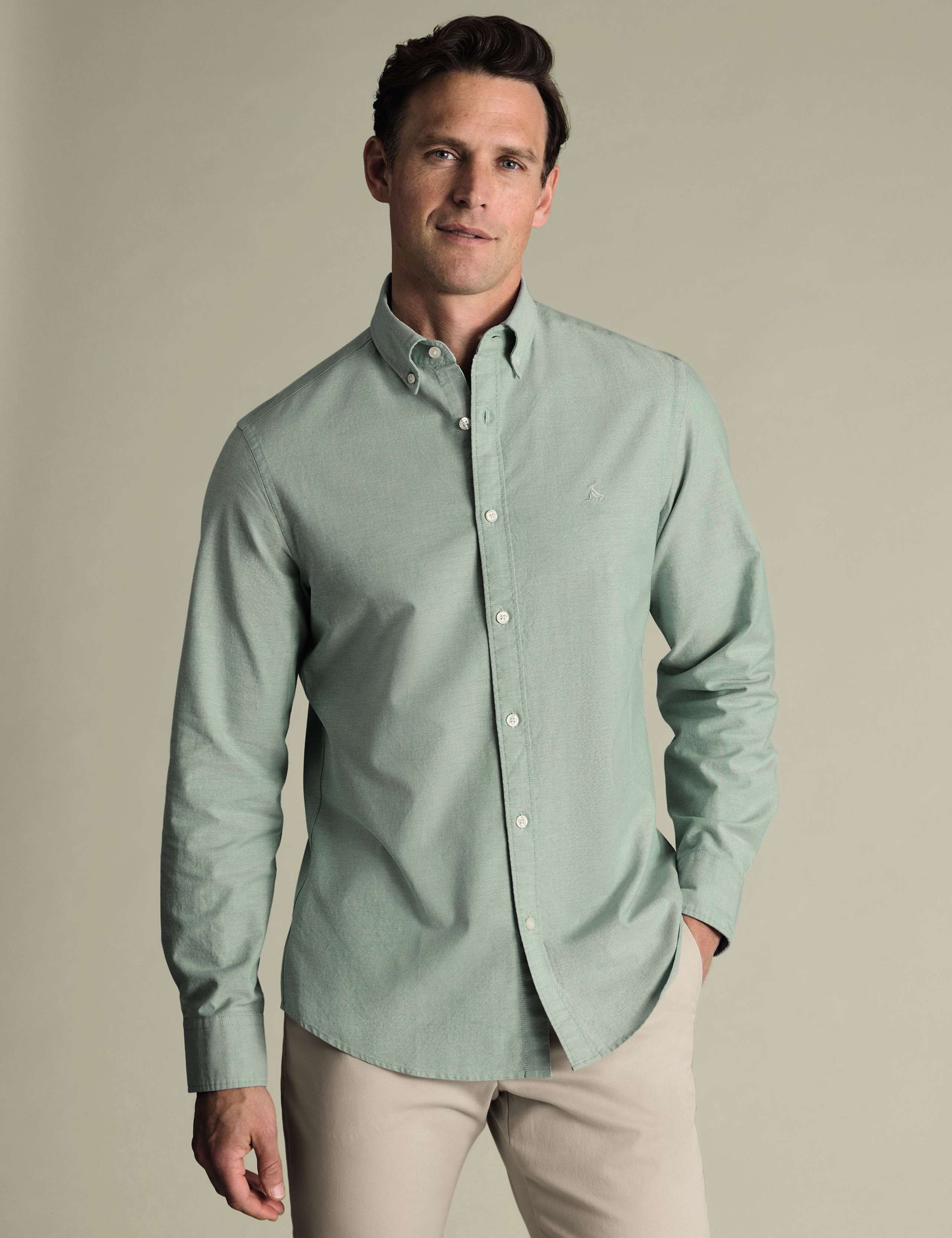 Pure Cotton Slim Fit Oxford Shirt