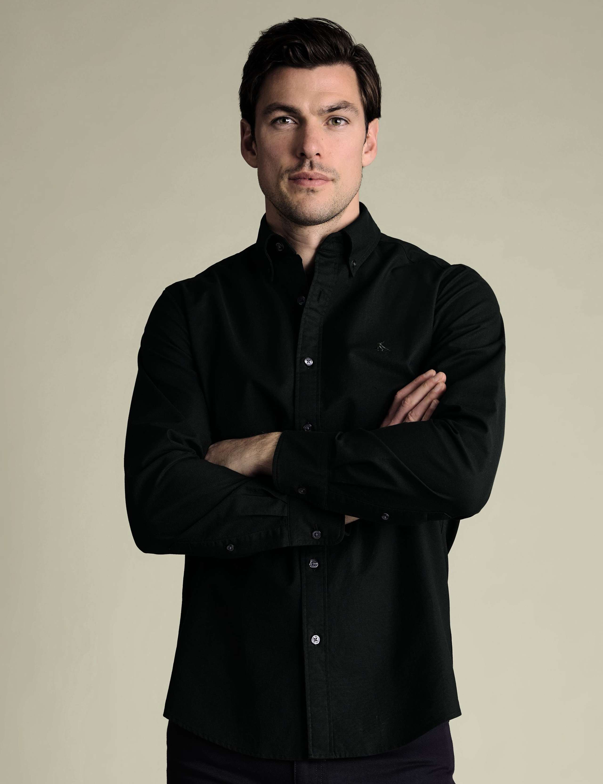 Pure Cotton Slim Fit Oxford Shirt
