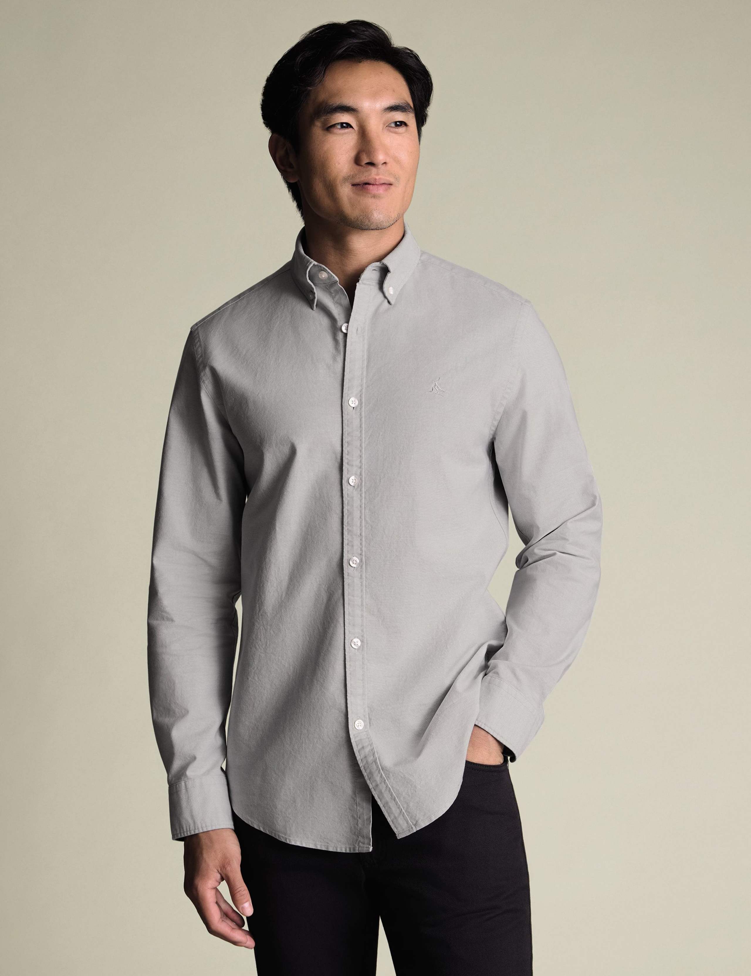 Pure Cotton Slim Fit Oxford Shirt