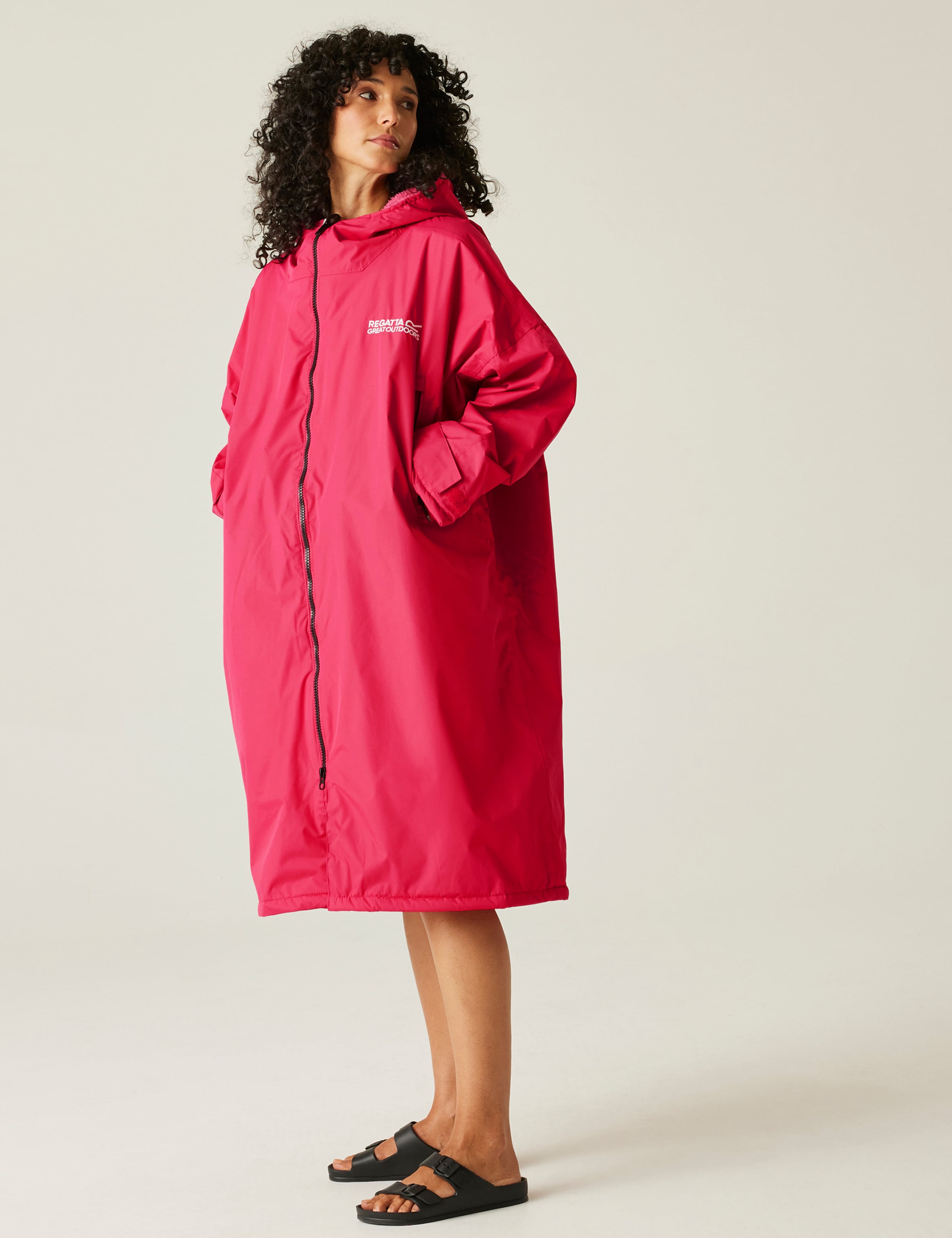 Waterproof Hooded Borg Lined Changing Robe