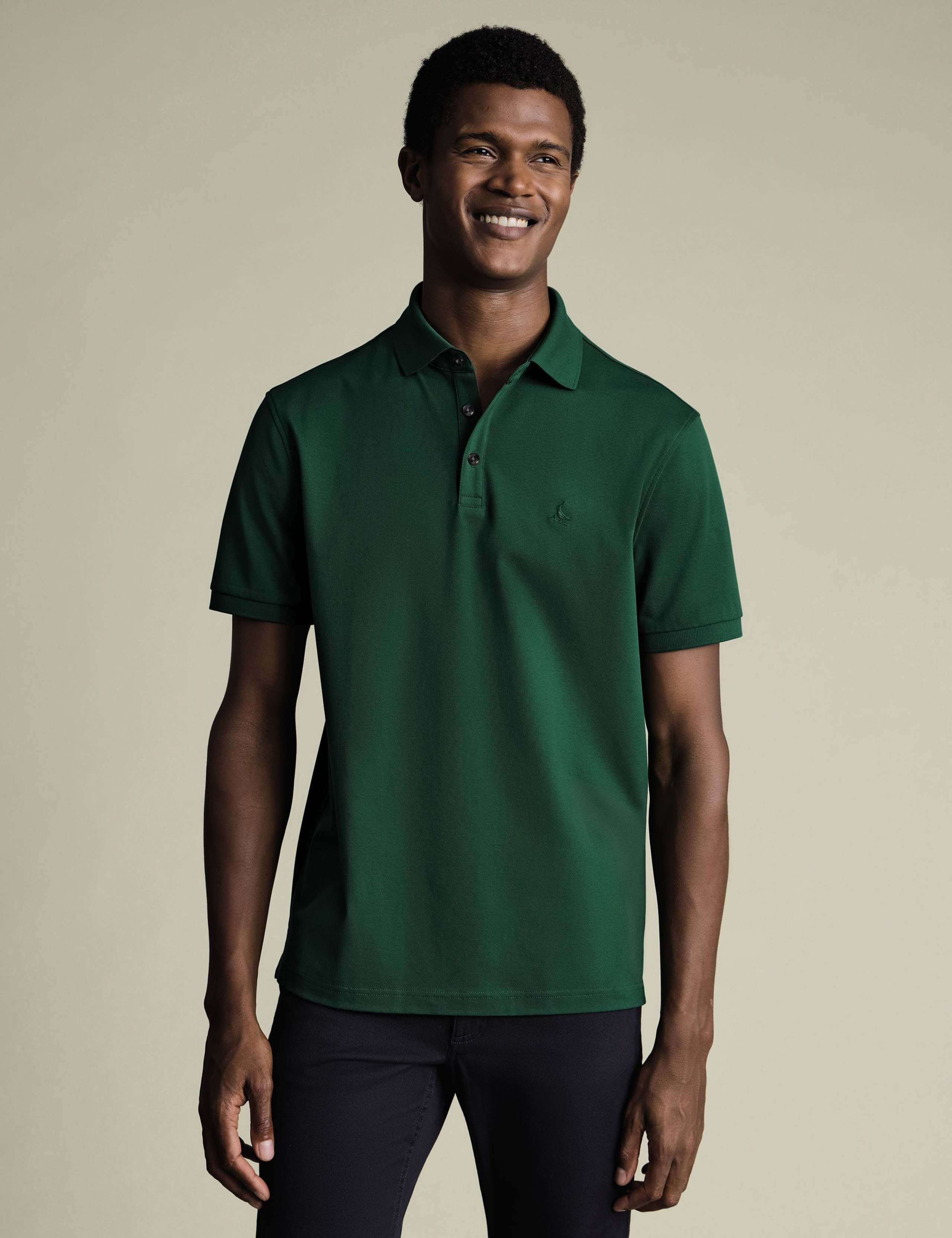 Cotton Rich Stretch Pique Polo Shirt