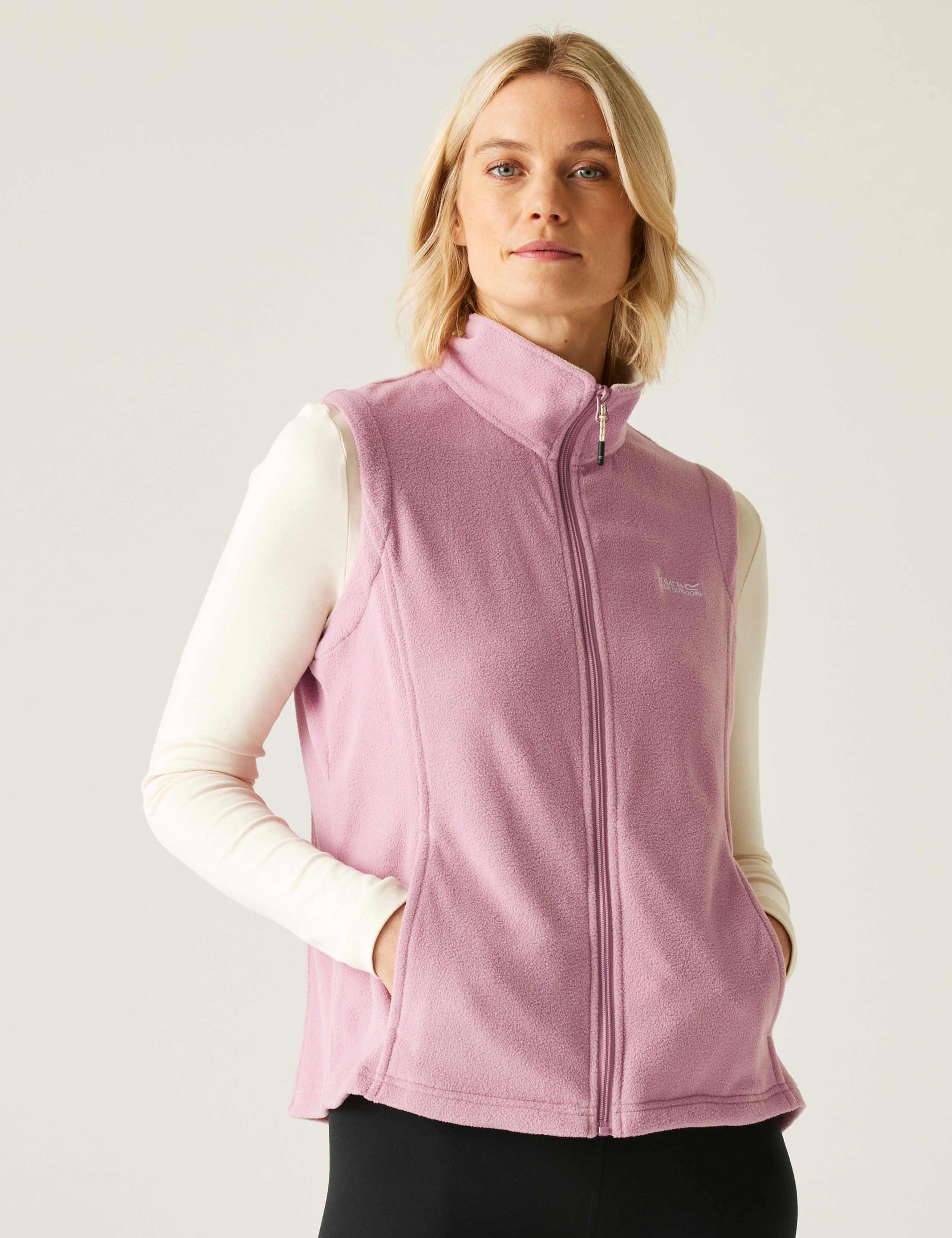 Sweetness Fleece Funnel Neck Zip Up Gilet