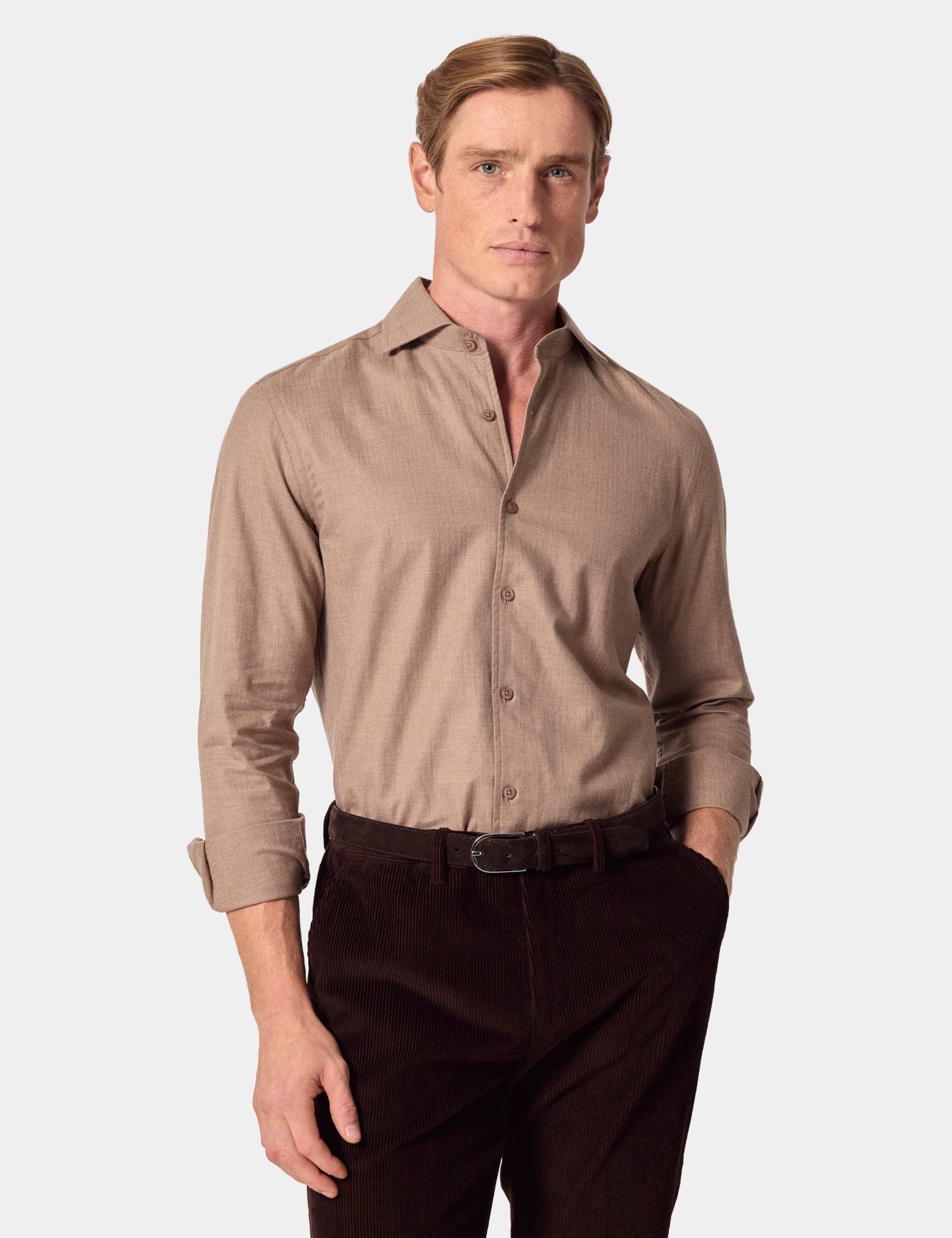 Regular Fit Pure Cotton Flannel Shirt