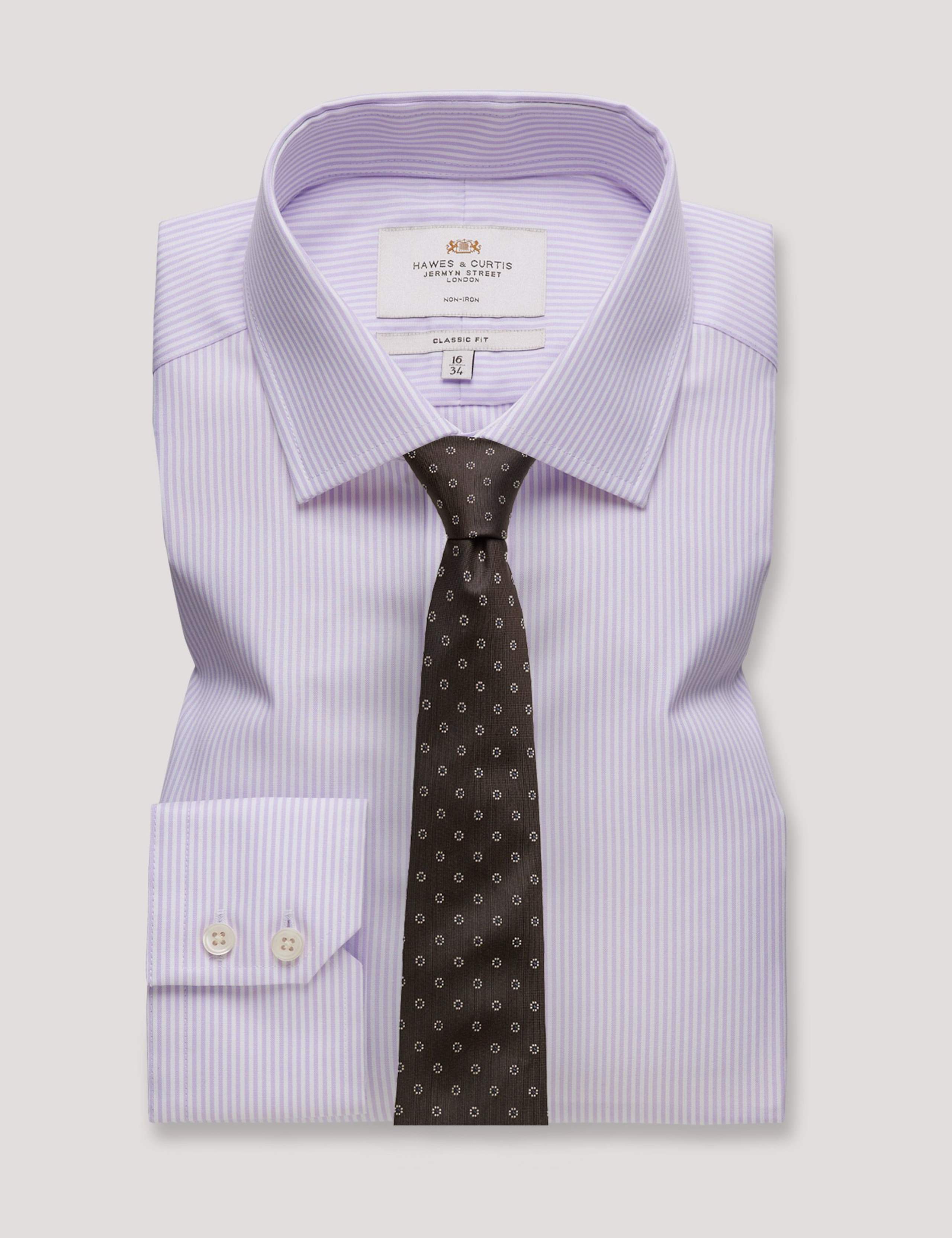 Non Iron Pure Cotton Striped Shirt