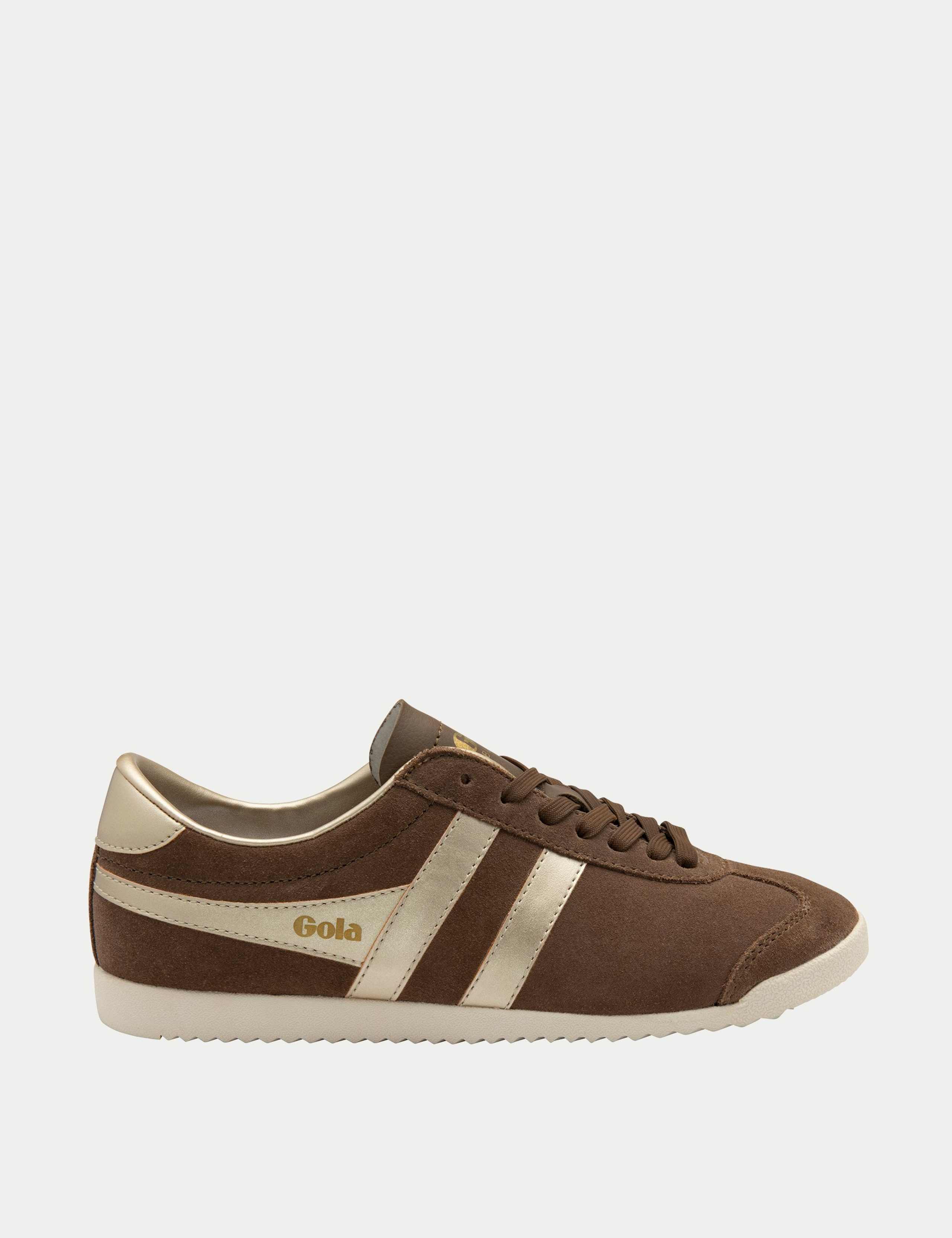 Suede Lace Up Striped Trainers