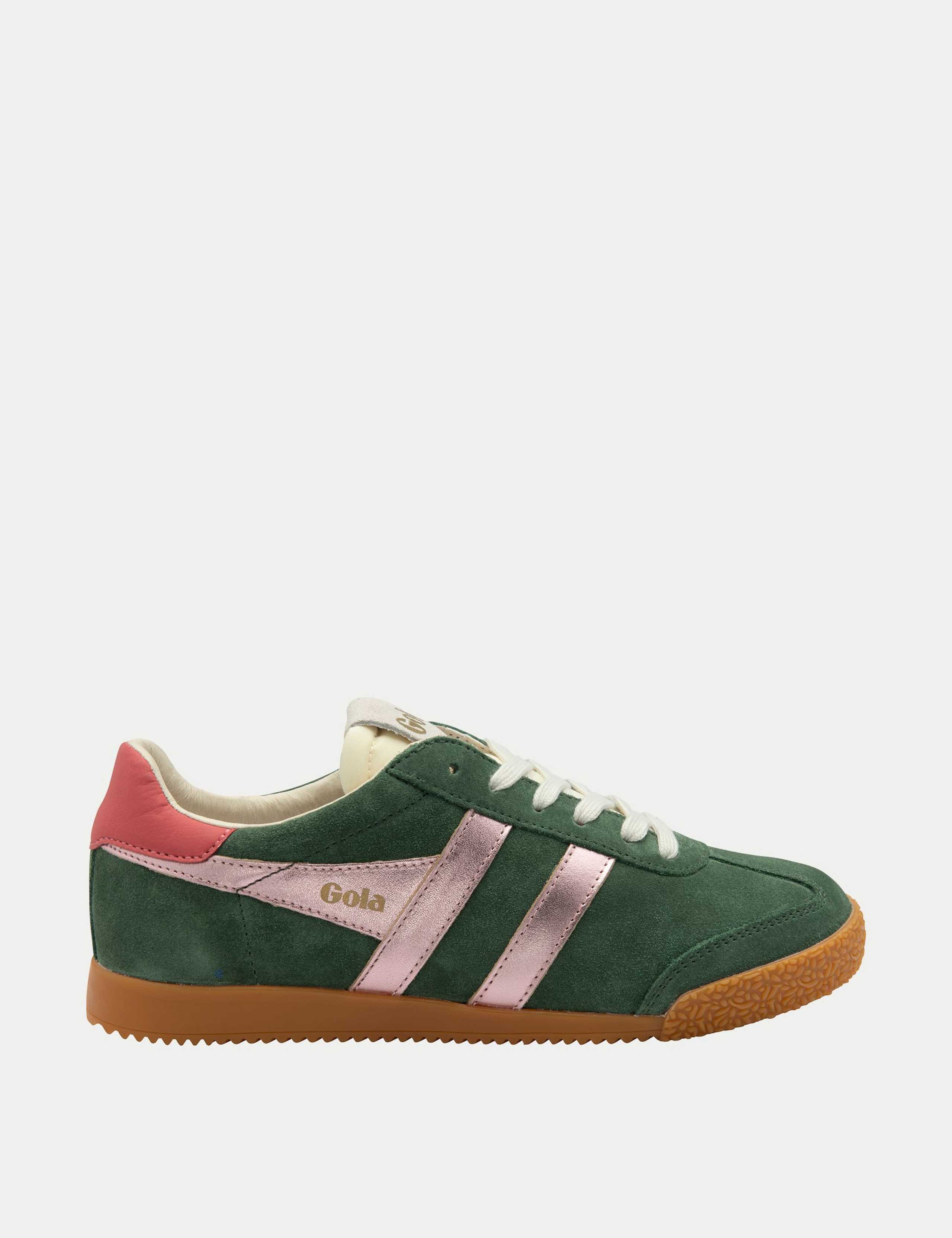 Elan Leather Metallic Side Detail Trainers