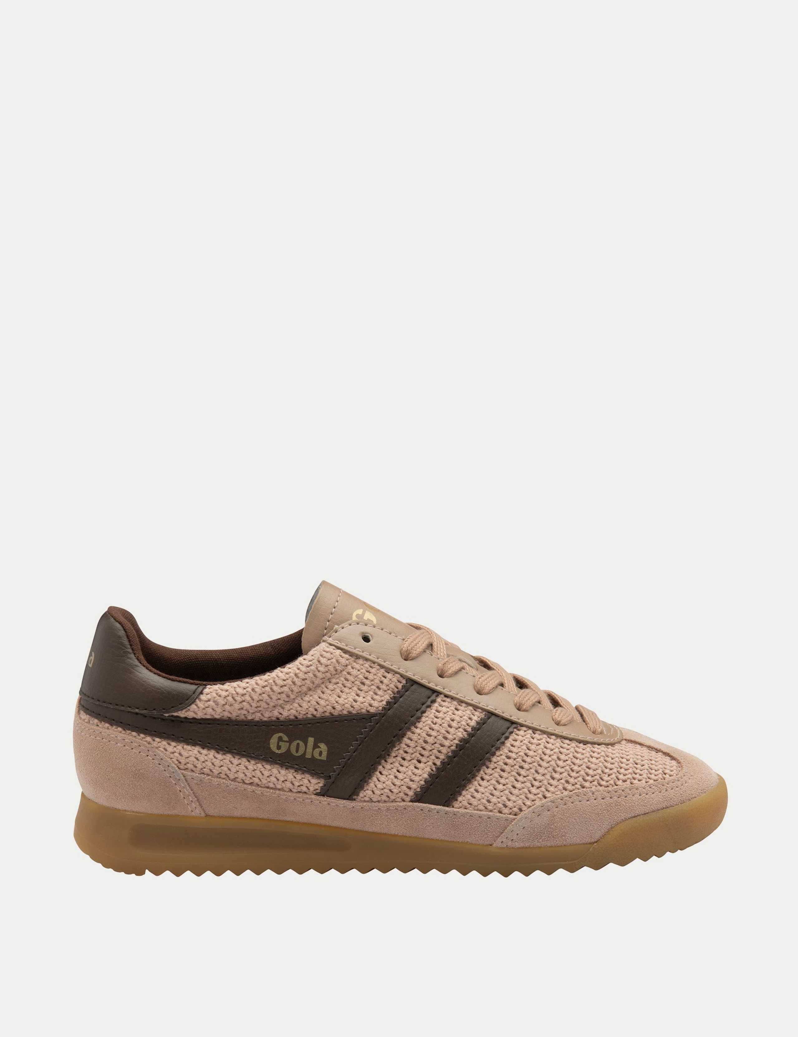 Lace Up Striped Trainers