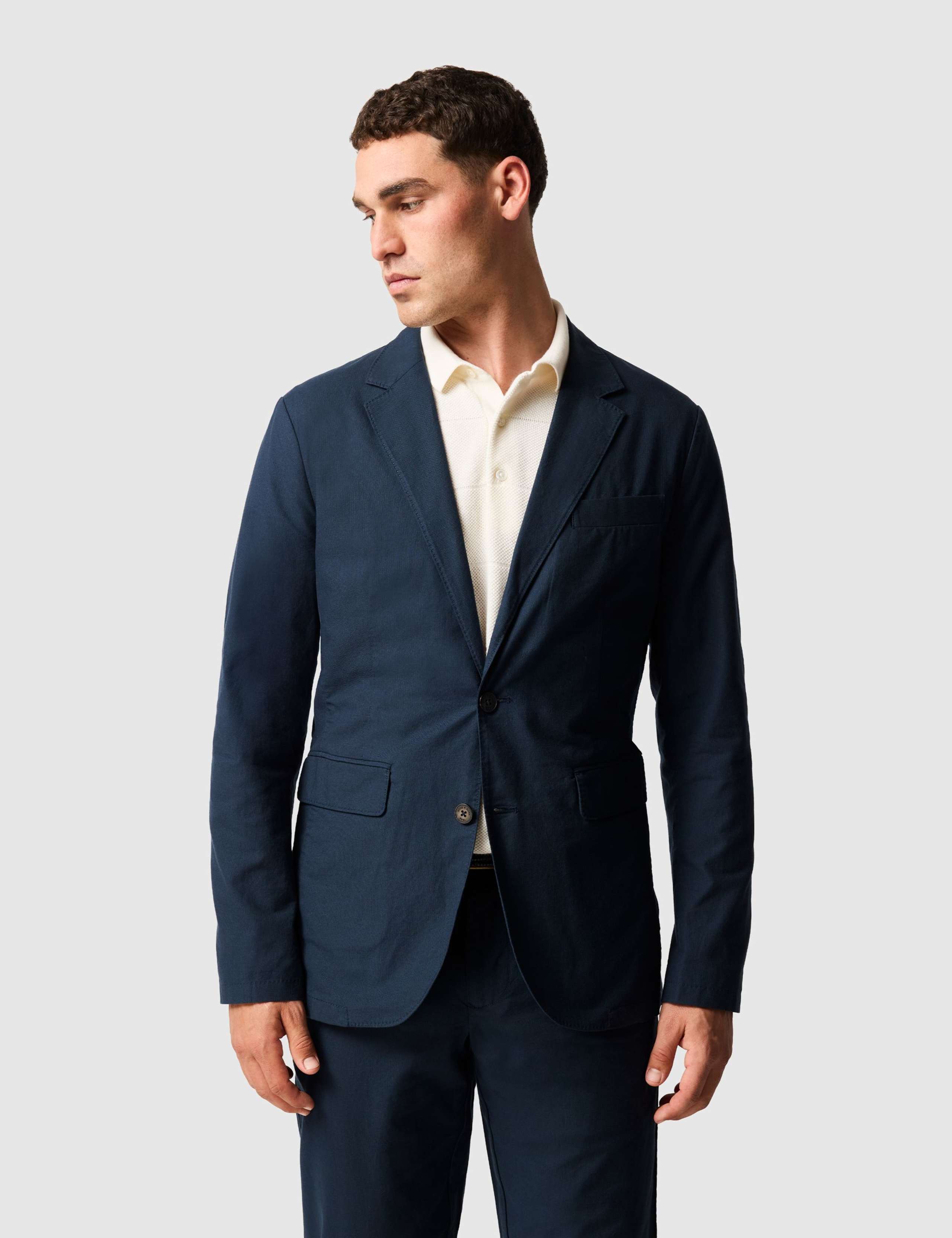 Gunn Cotton Rich Sports Fit Blazer Jacket