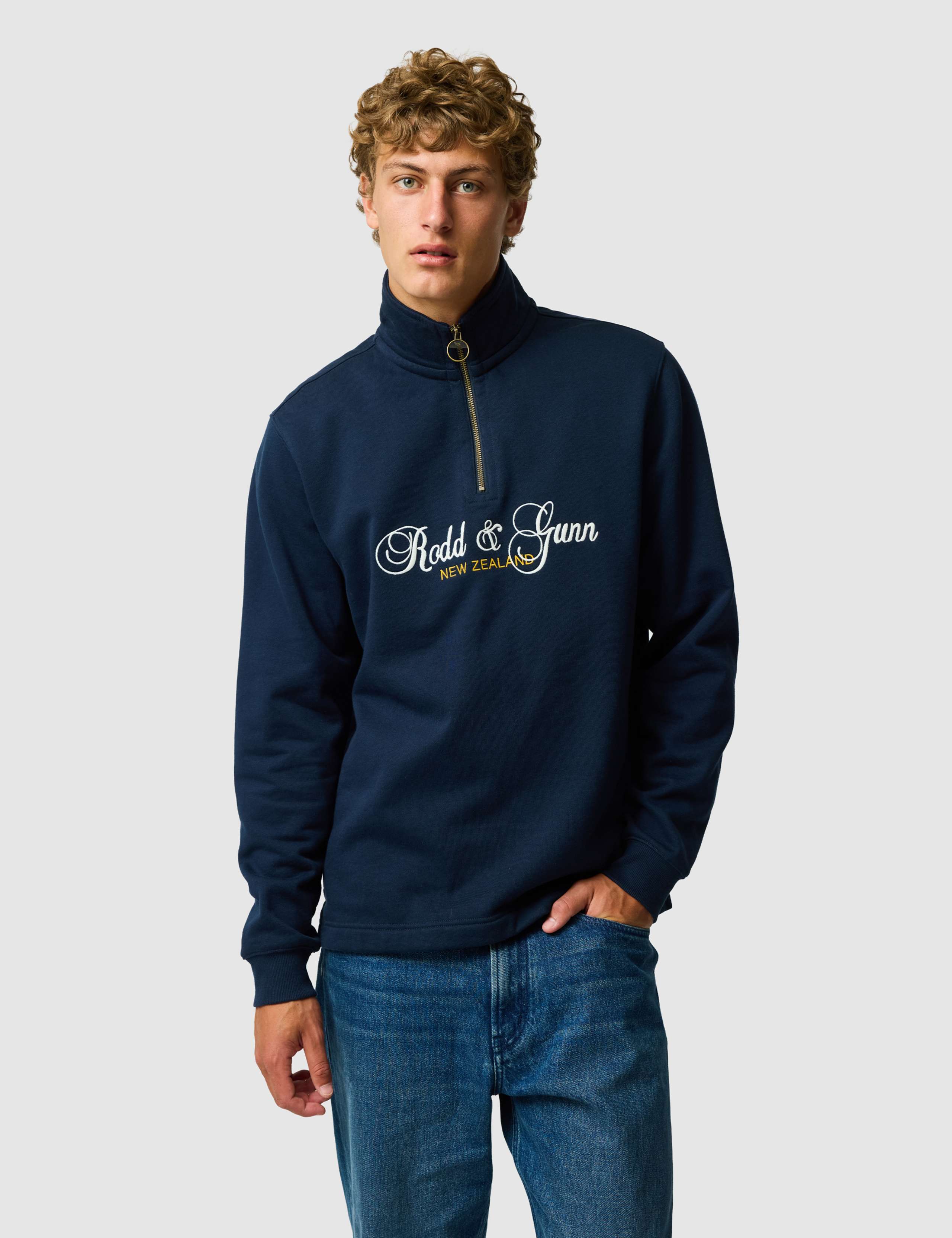 Jubilee Pure Cotton Half Zip Sweatshirt