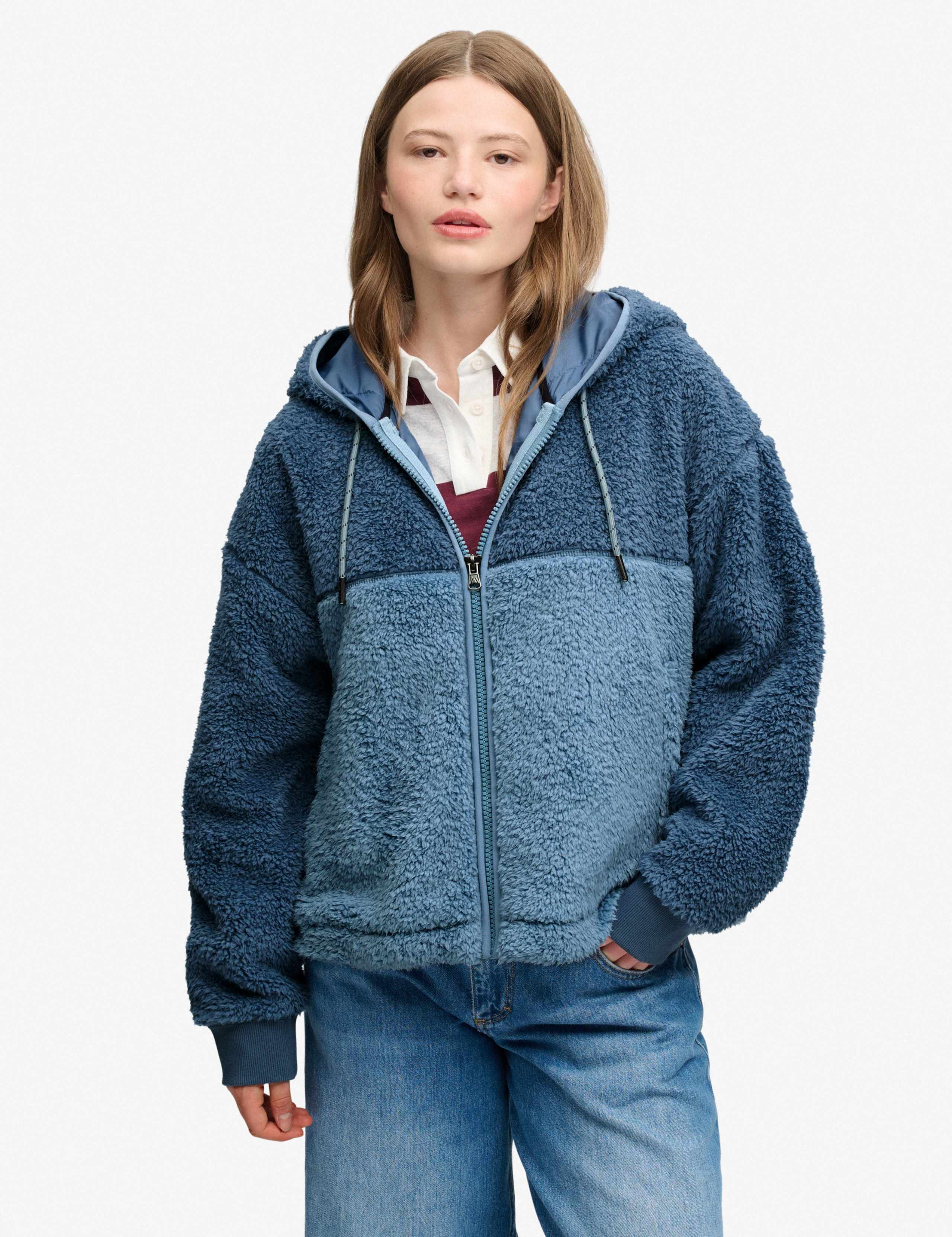 Supersoft Textured Zip Up Hoodie