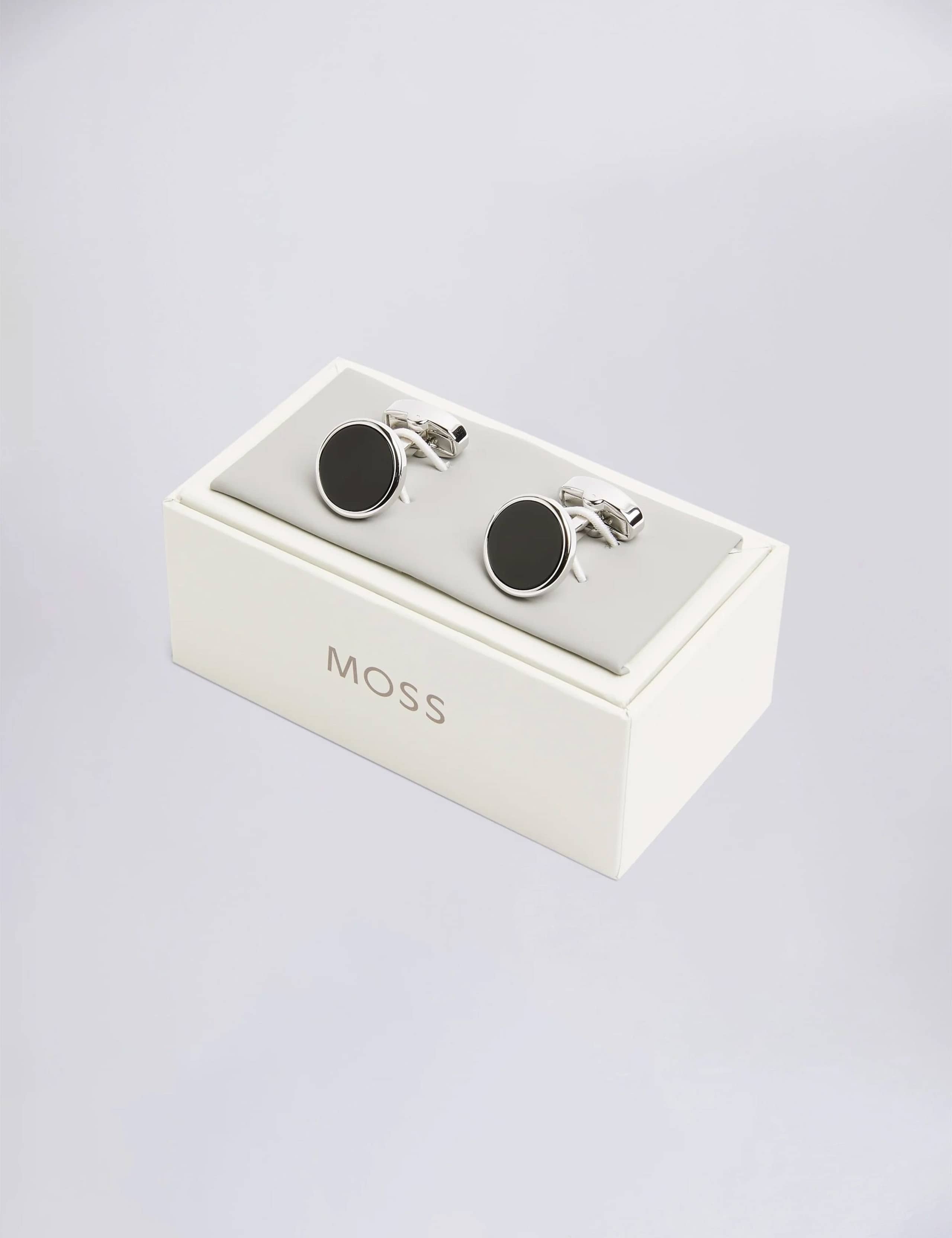 Onyx Round Cufflinks