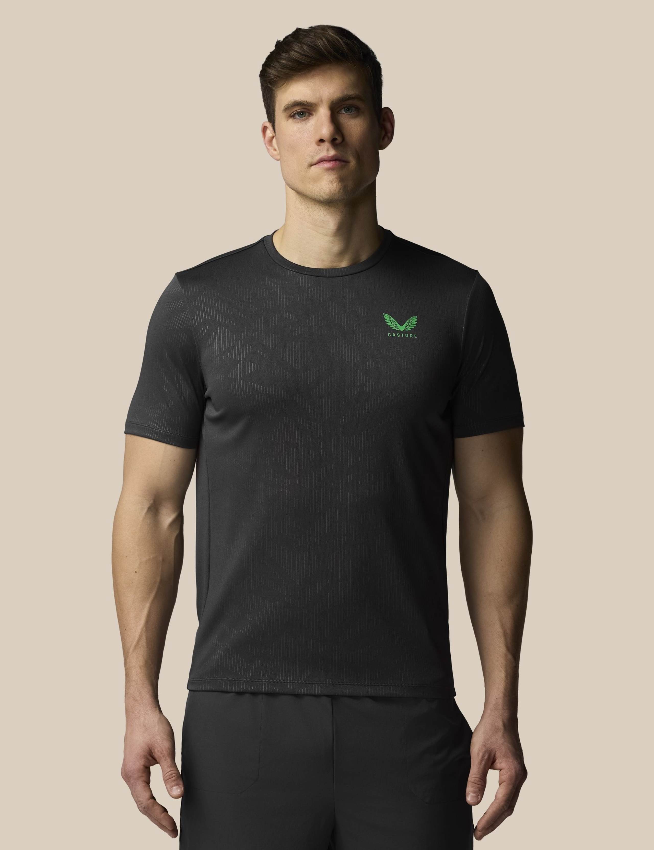 All Over Tonal Print Sports T-Shirt