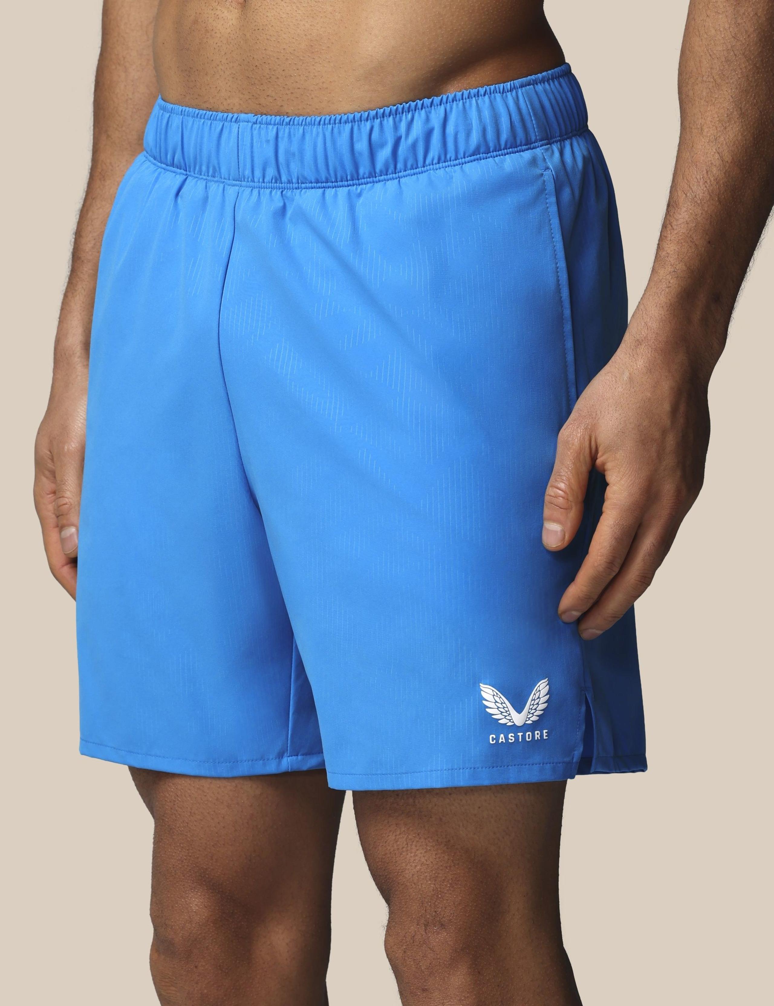 Quick Dry Zip Pocket Printed Swim Shorts