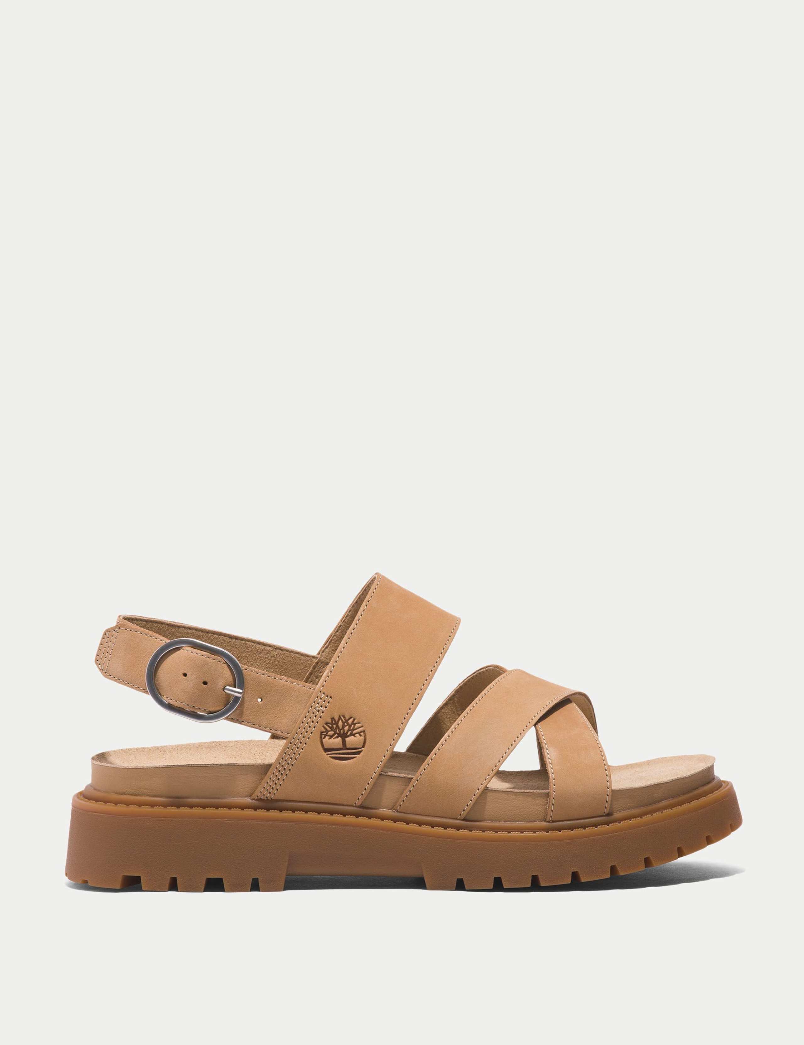 Clairemont Leather Strappy Flat Sandals