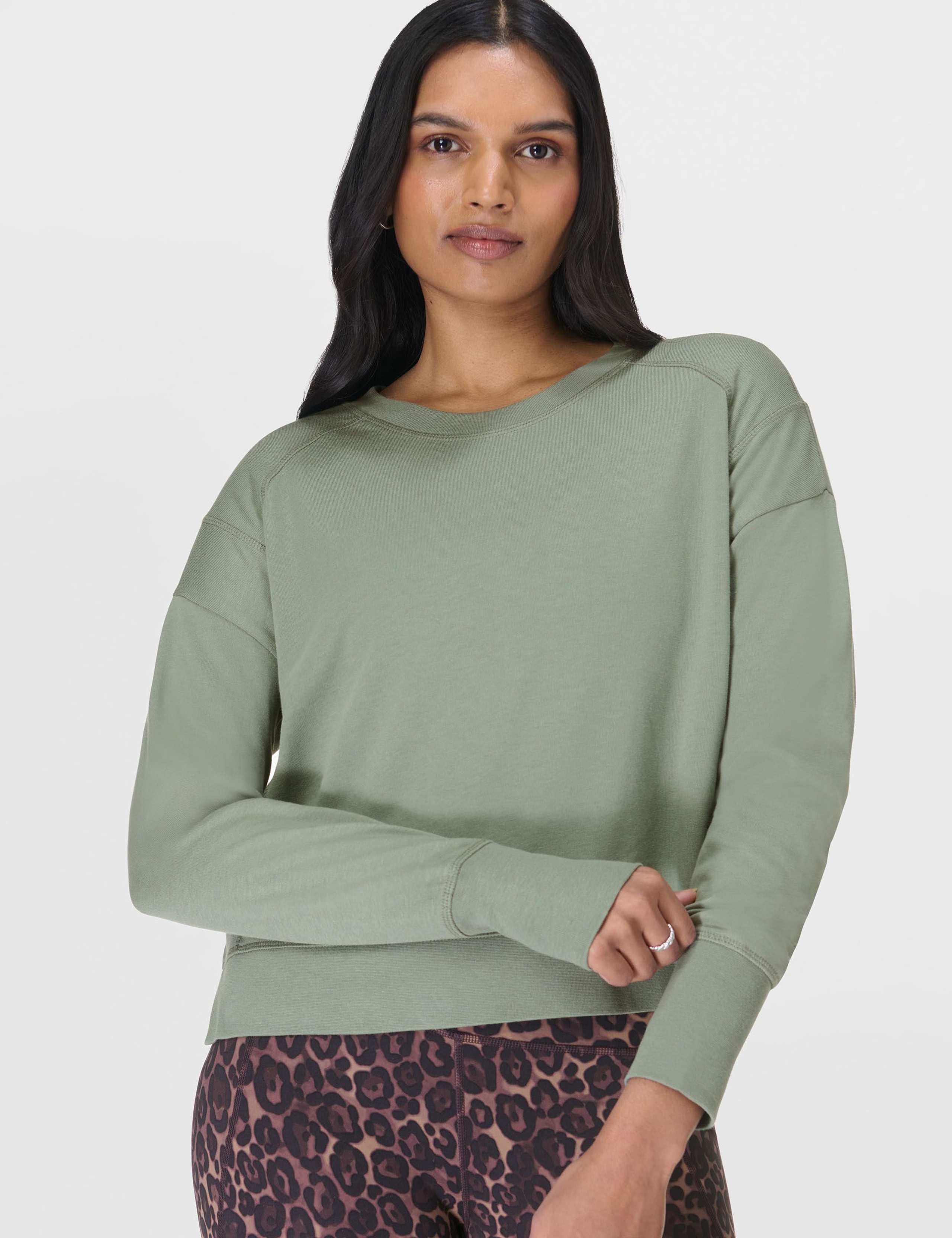 After Class Cotton Blend Relaxed Sweat-shirt