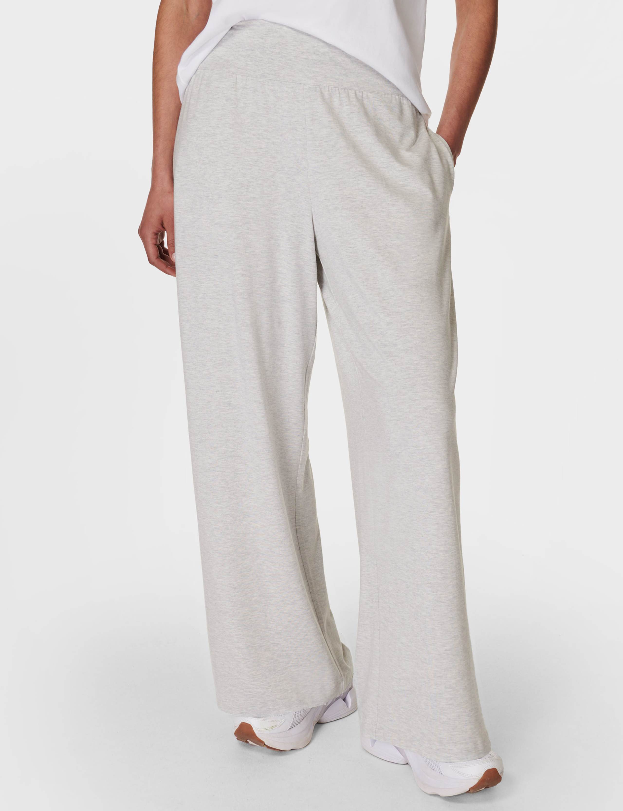 Modal Rich High Waisted Wide Leg Joggers