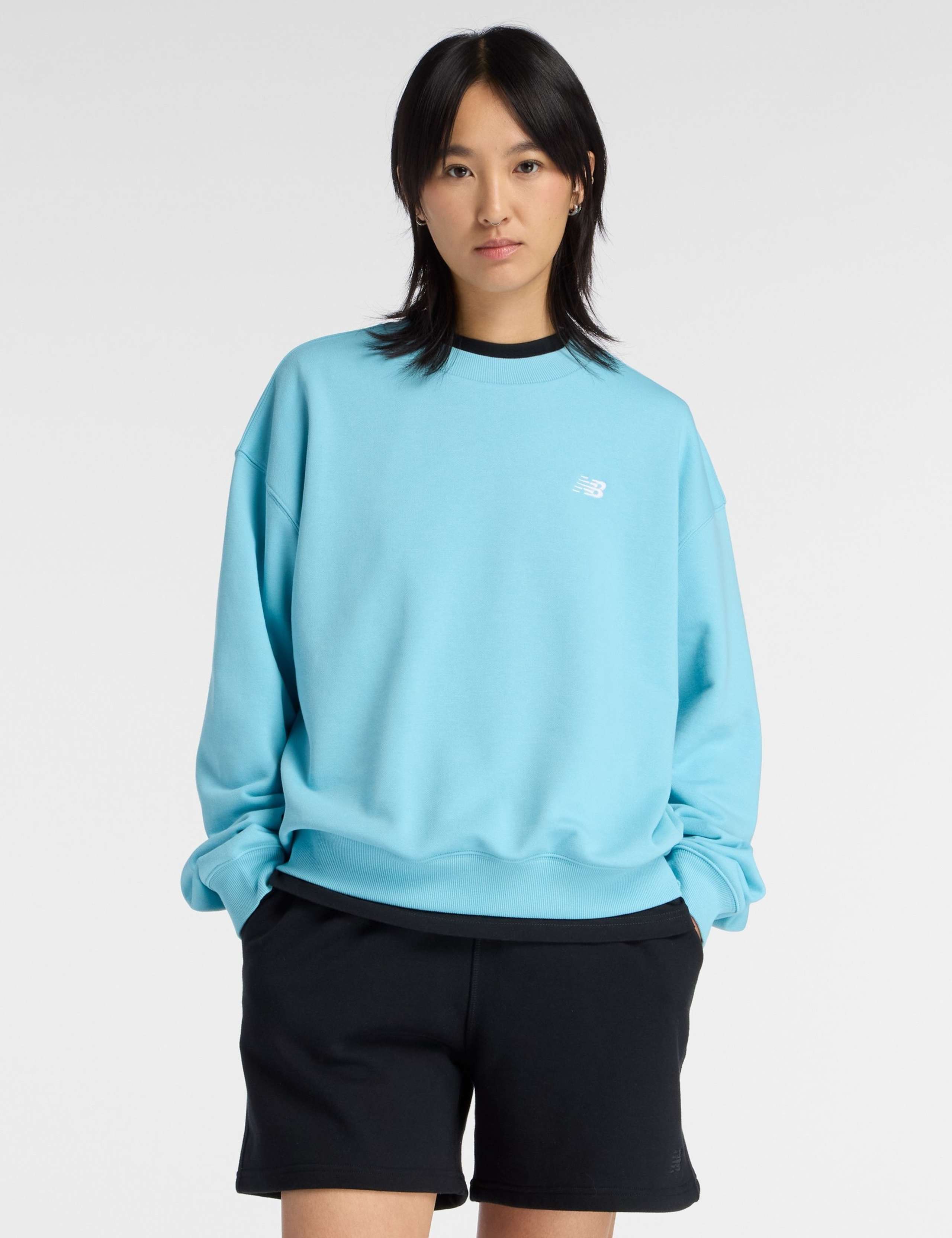 Cotton Rich Logo Crew Neck Sweatshirt