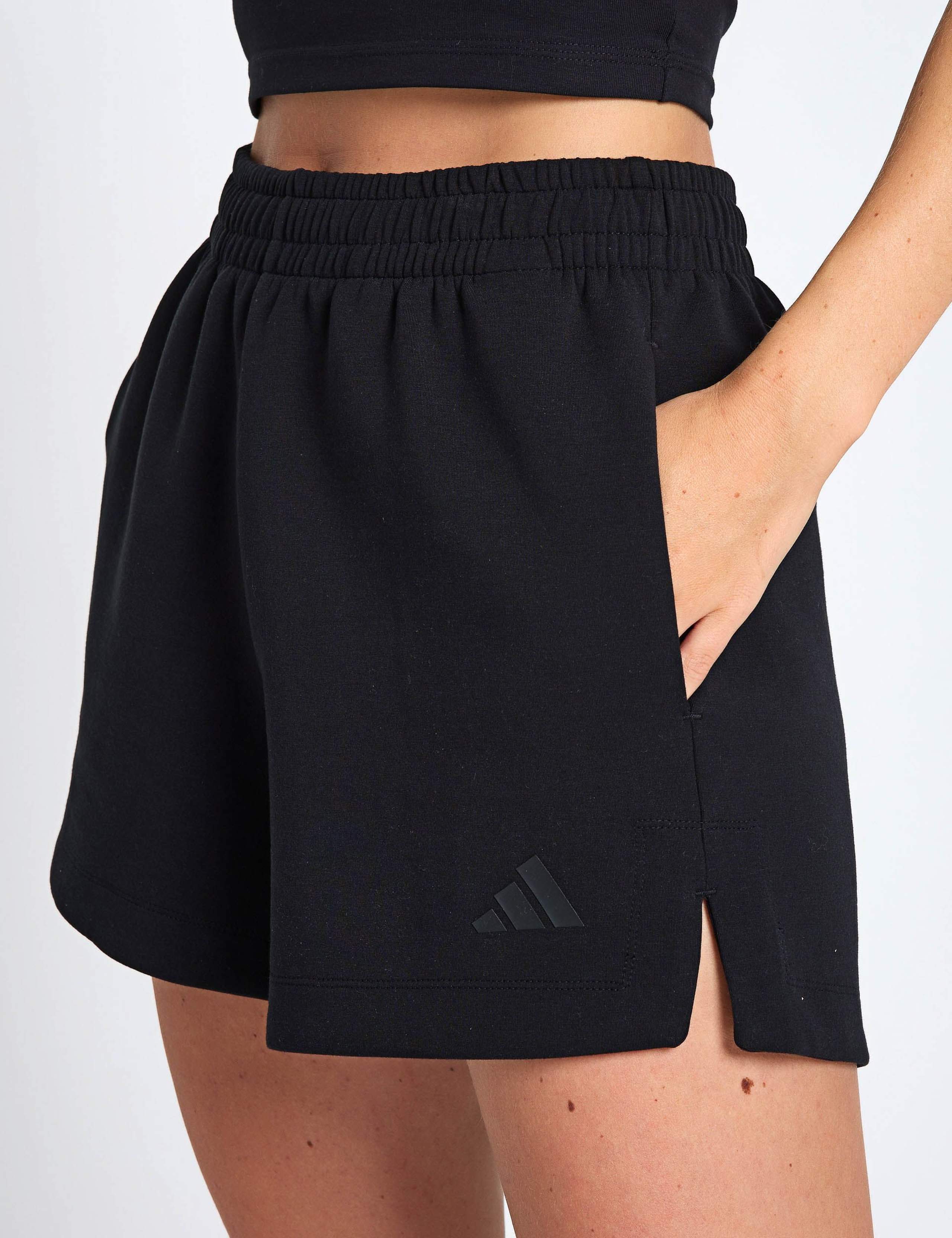 Relaxed High Waisted Running Shorts with Modal