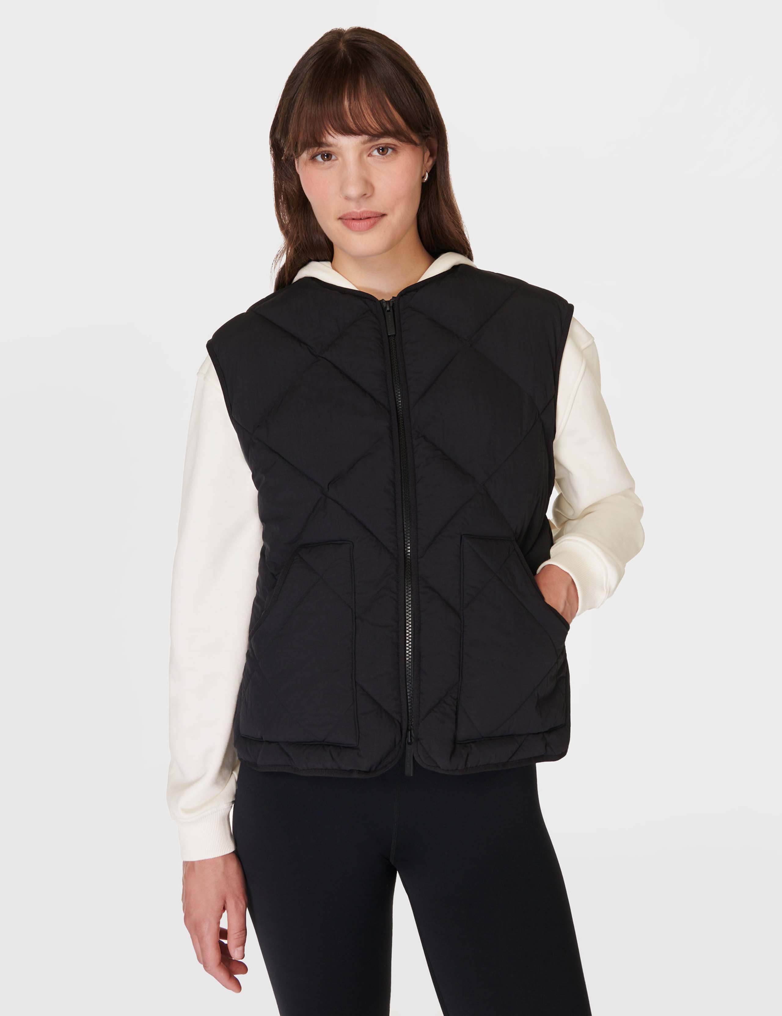 On The Move Quilted Padded Zip Up Gilet