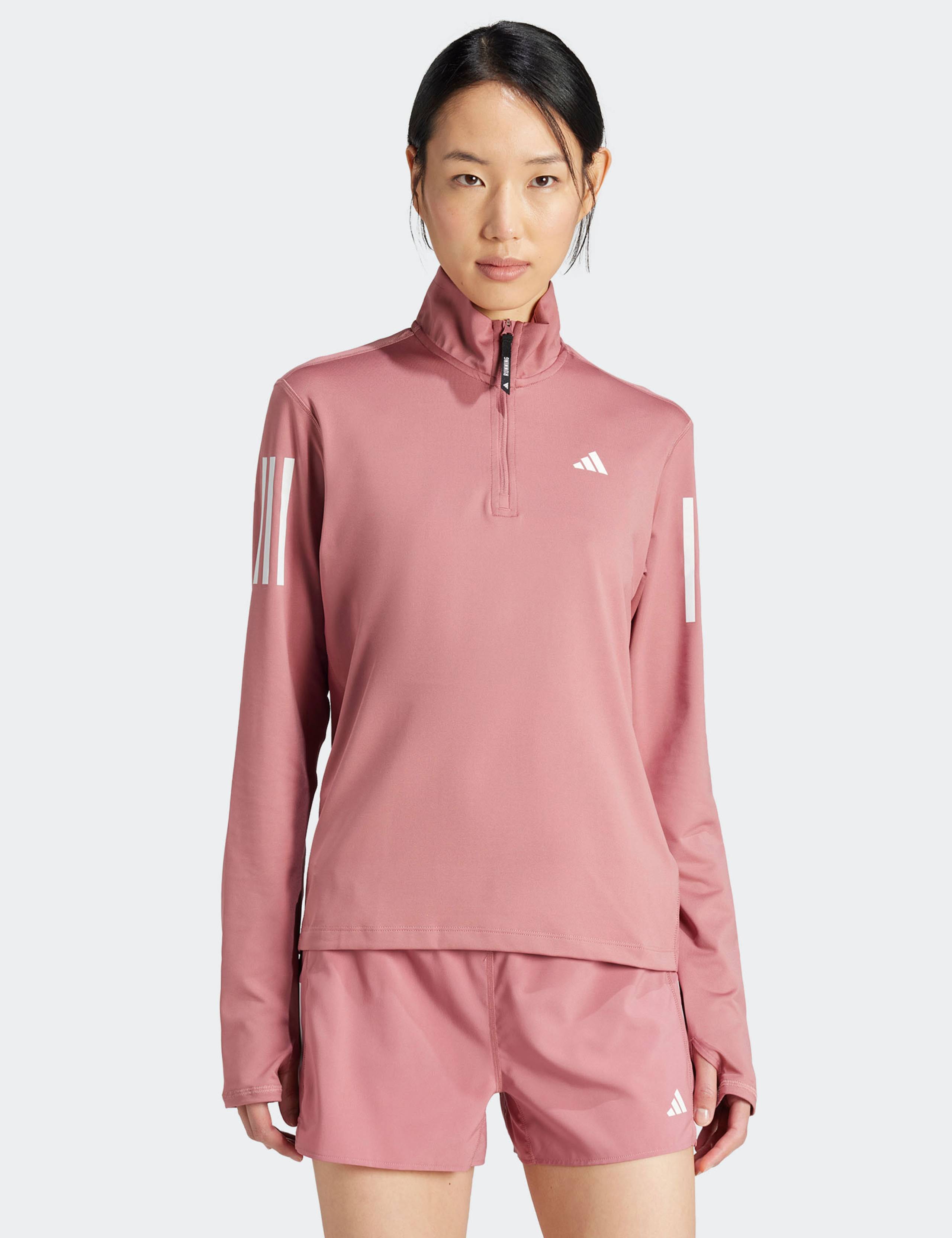 Own The Run Funnel Neck Half Zip Sweatshirt