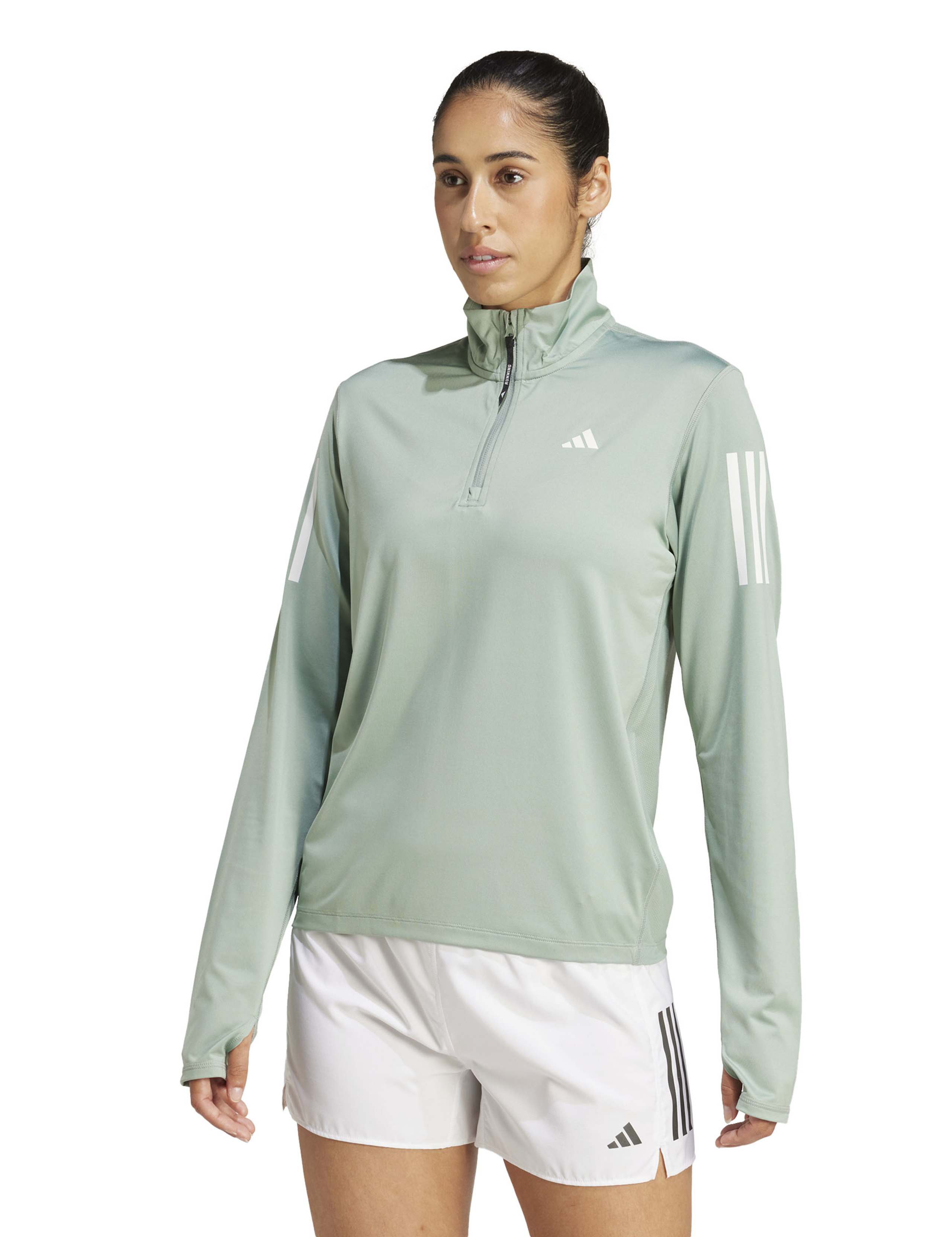 Own The Run Funnel Neck Half Zip Sweatshirt