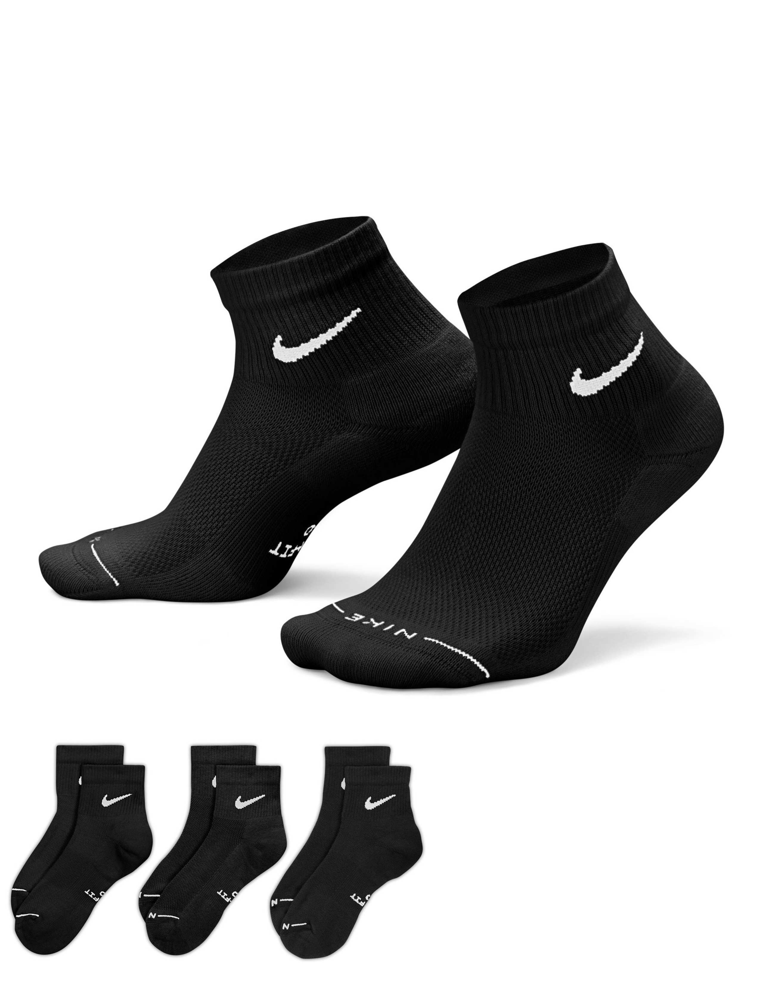 3 Pack Cotton Rich Logo Ankle Socks