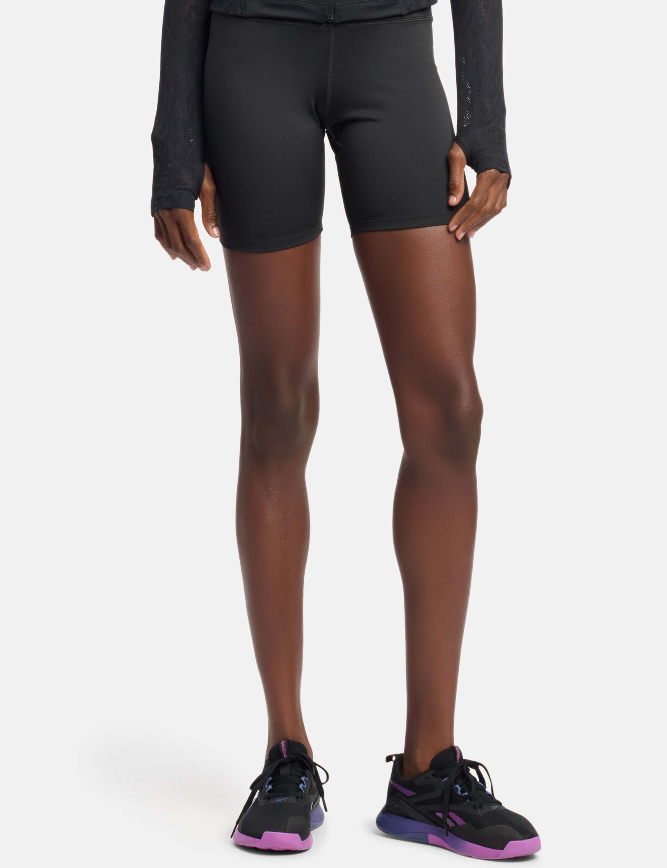 Basic Wrap High Waisted Biker Gym Shorts