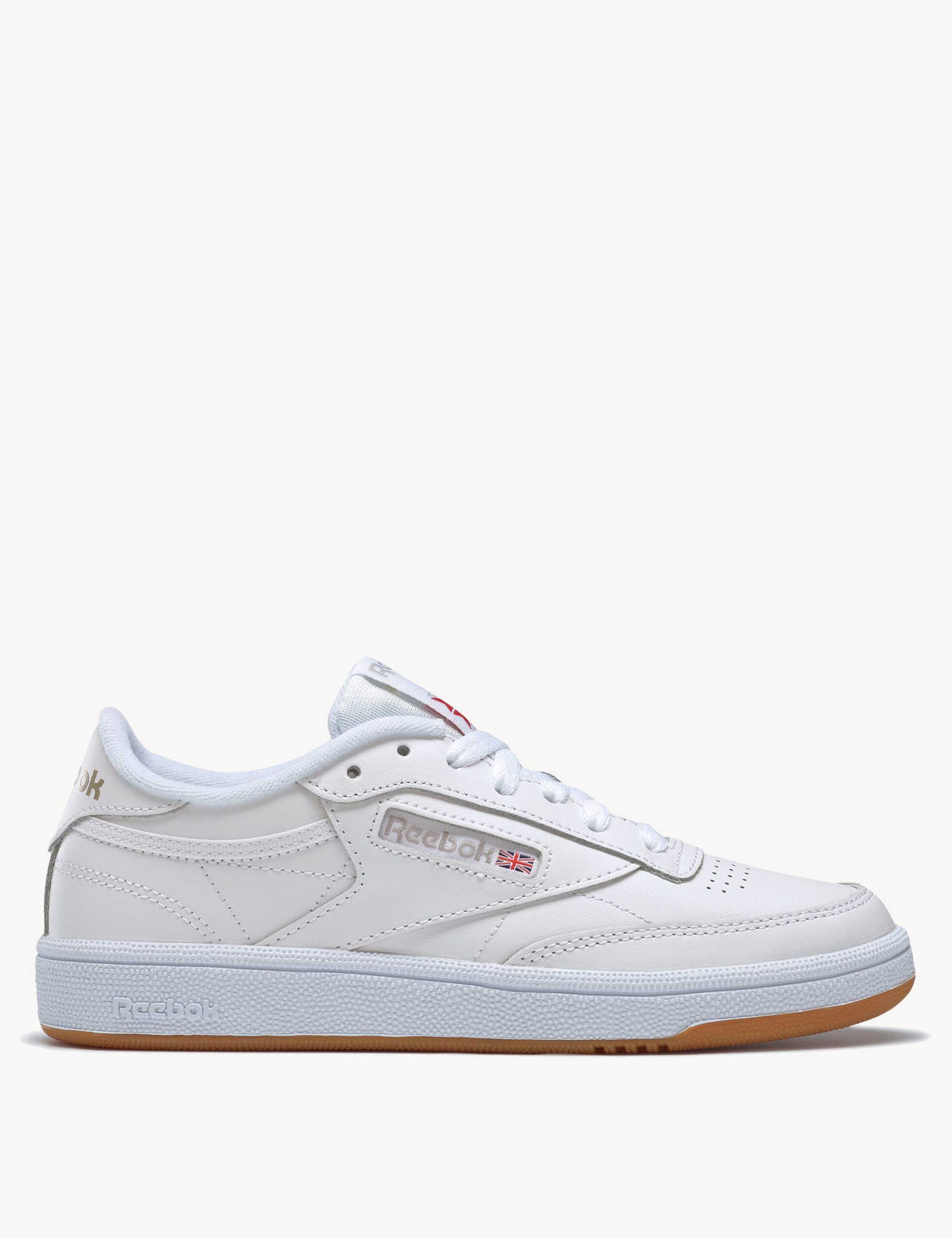 Club C 85 Leather Lace Up Trainers