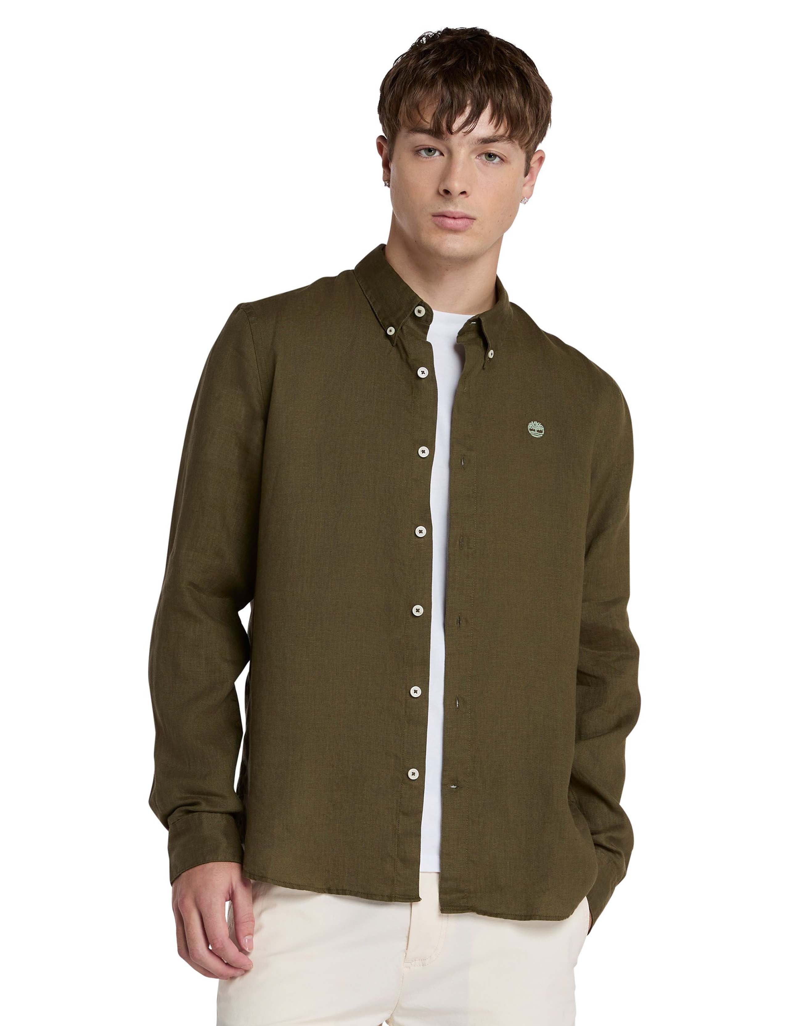 Mill Brook Slim Fit Pure Linen Overshirt