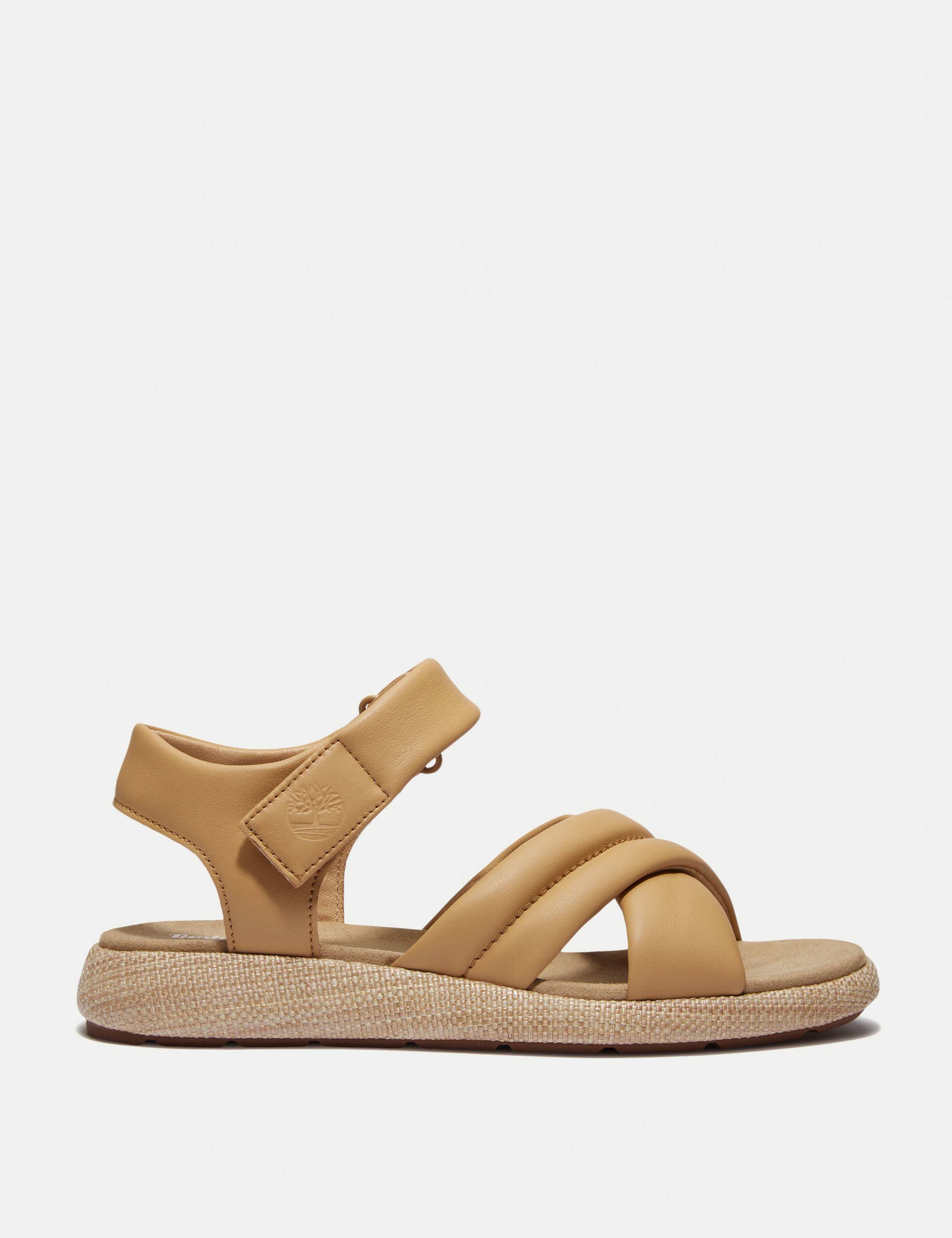 Belmar Waves Leather Flat Sandals