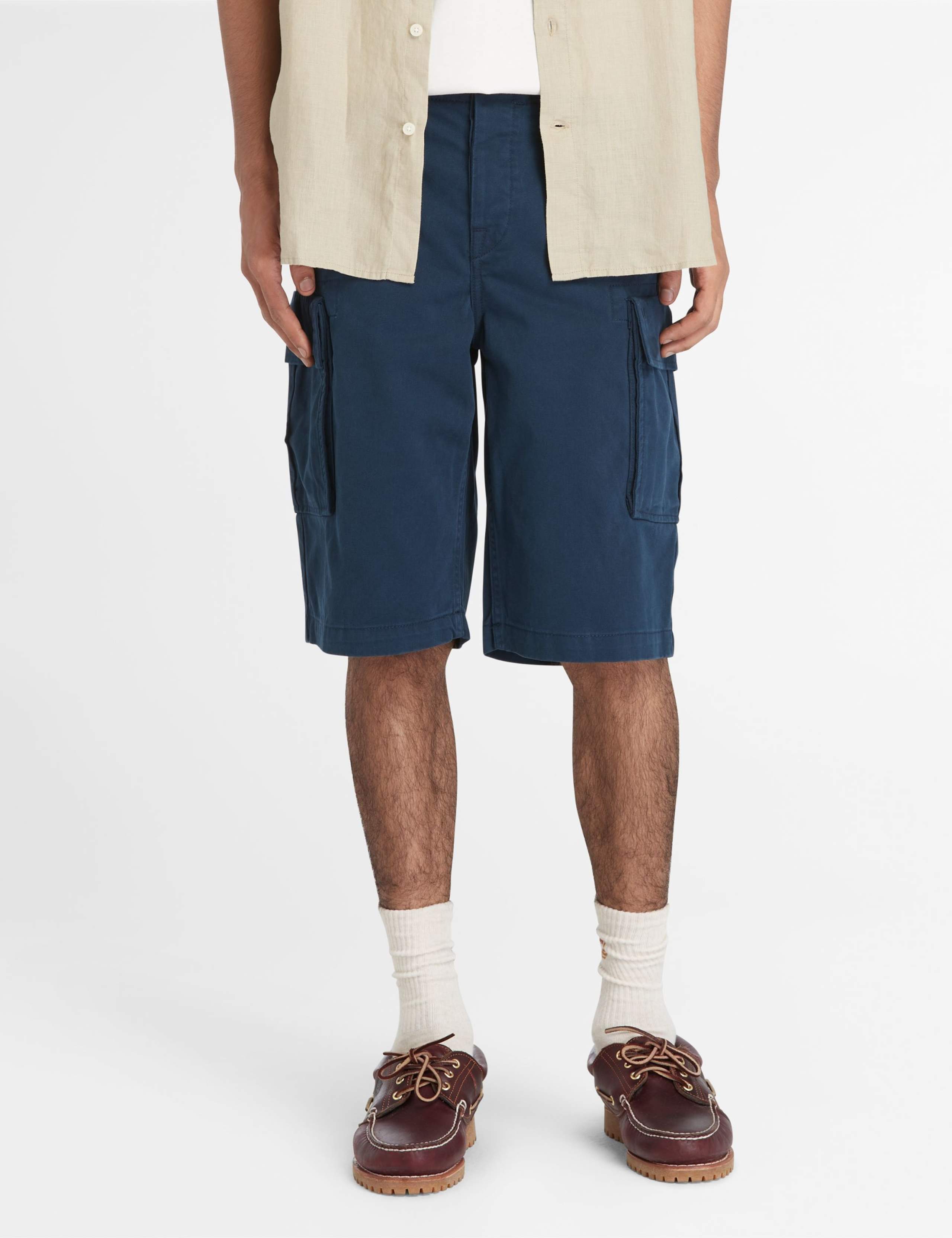 Brookline Pure Cotton Twill Cargo Shorts