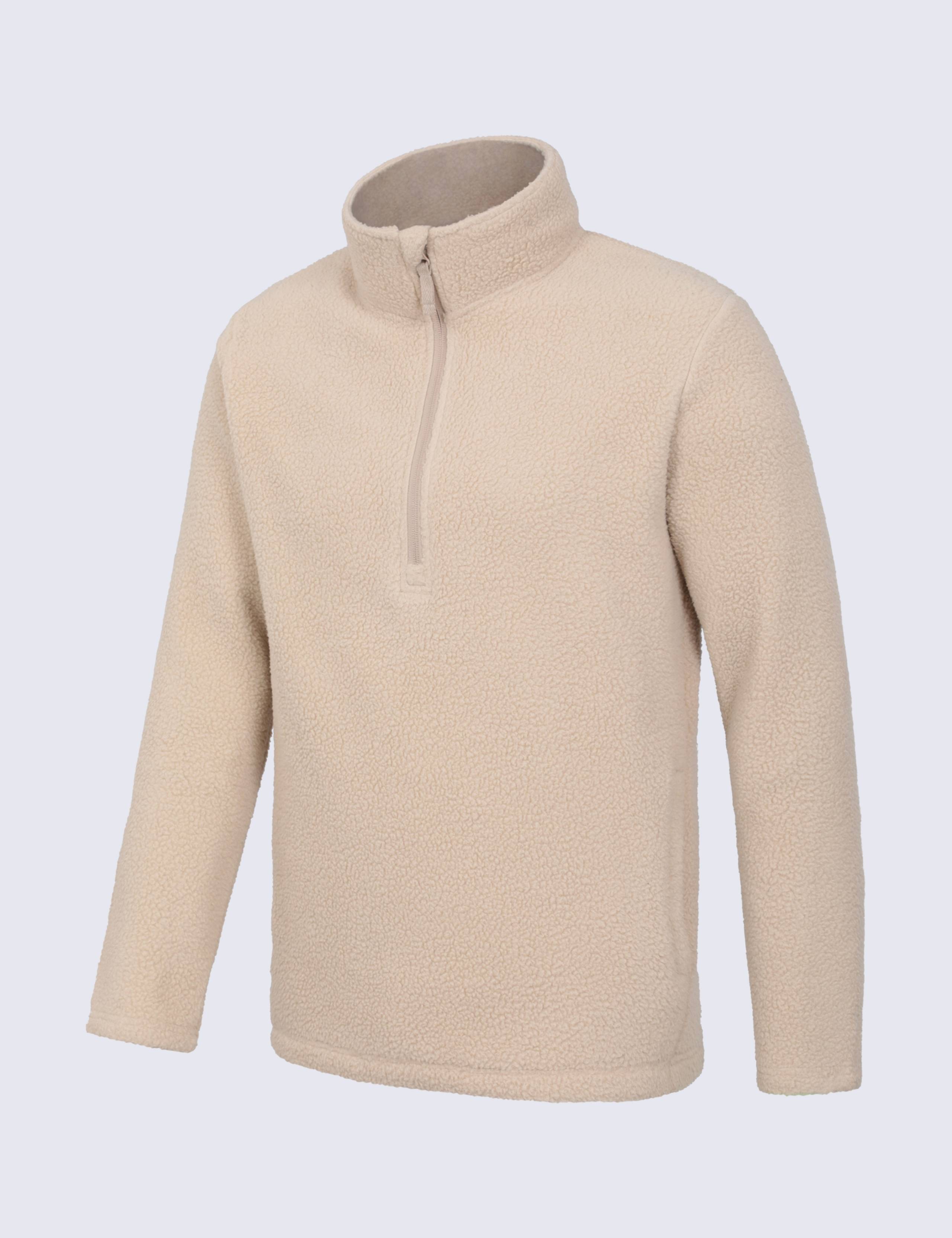 Borg Fleece Half Zip Sweatshirt