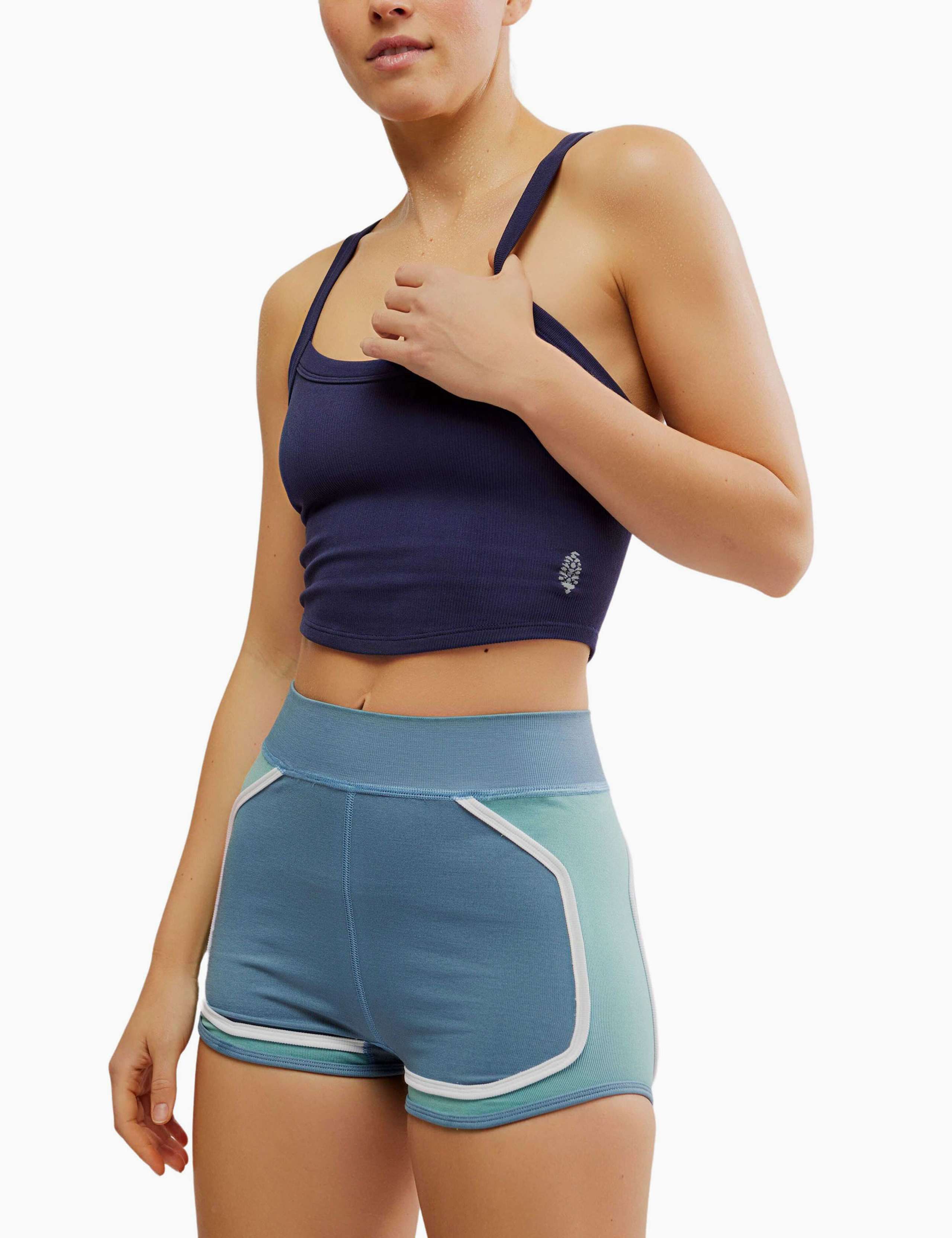 All Clear Cami Solid Fitted Crop Top
