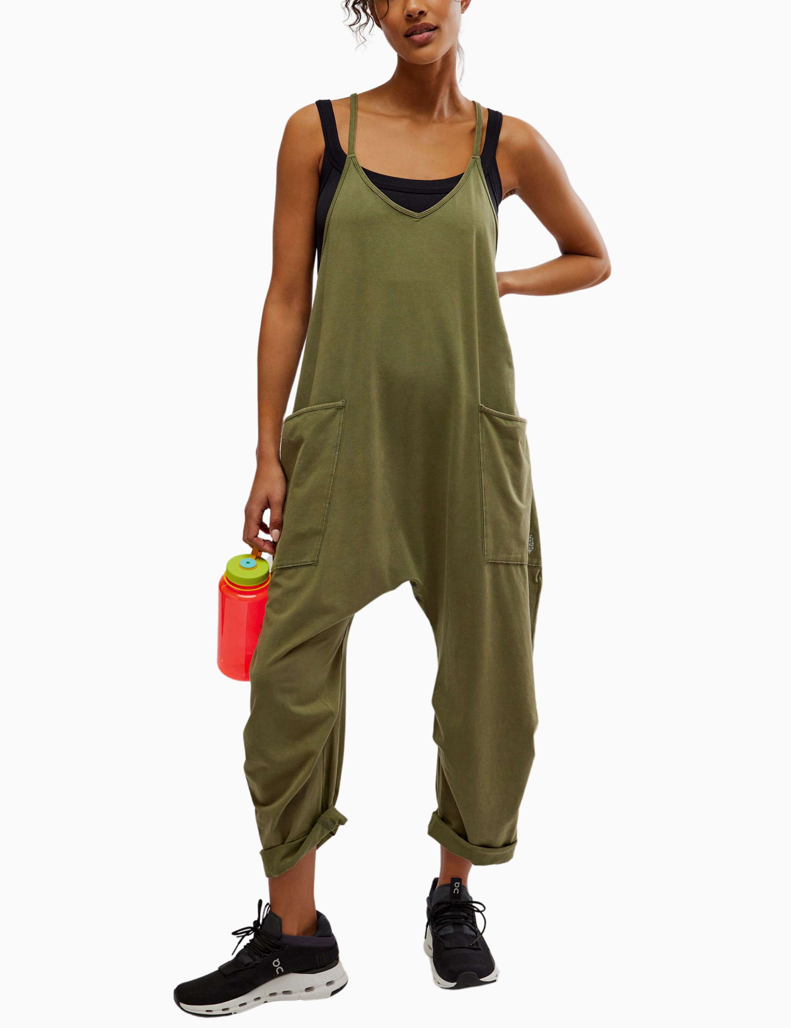 Hot Shot Cotton Rich Relaxed Jumpsuit