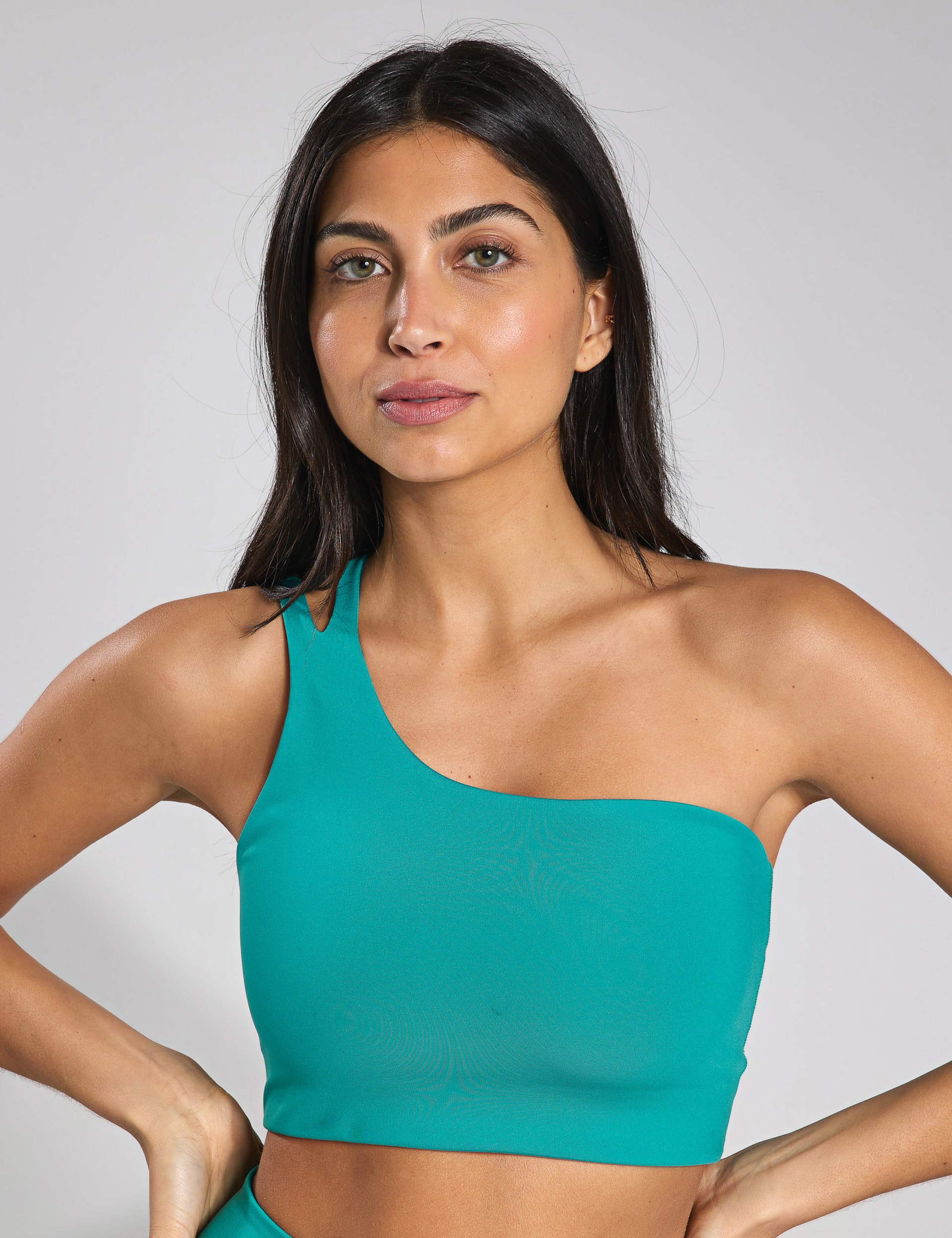 Uma One Shoulder Non Wired Sports Bra (S-XL)
