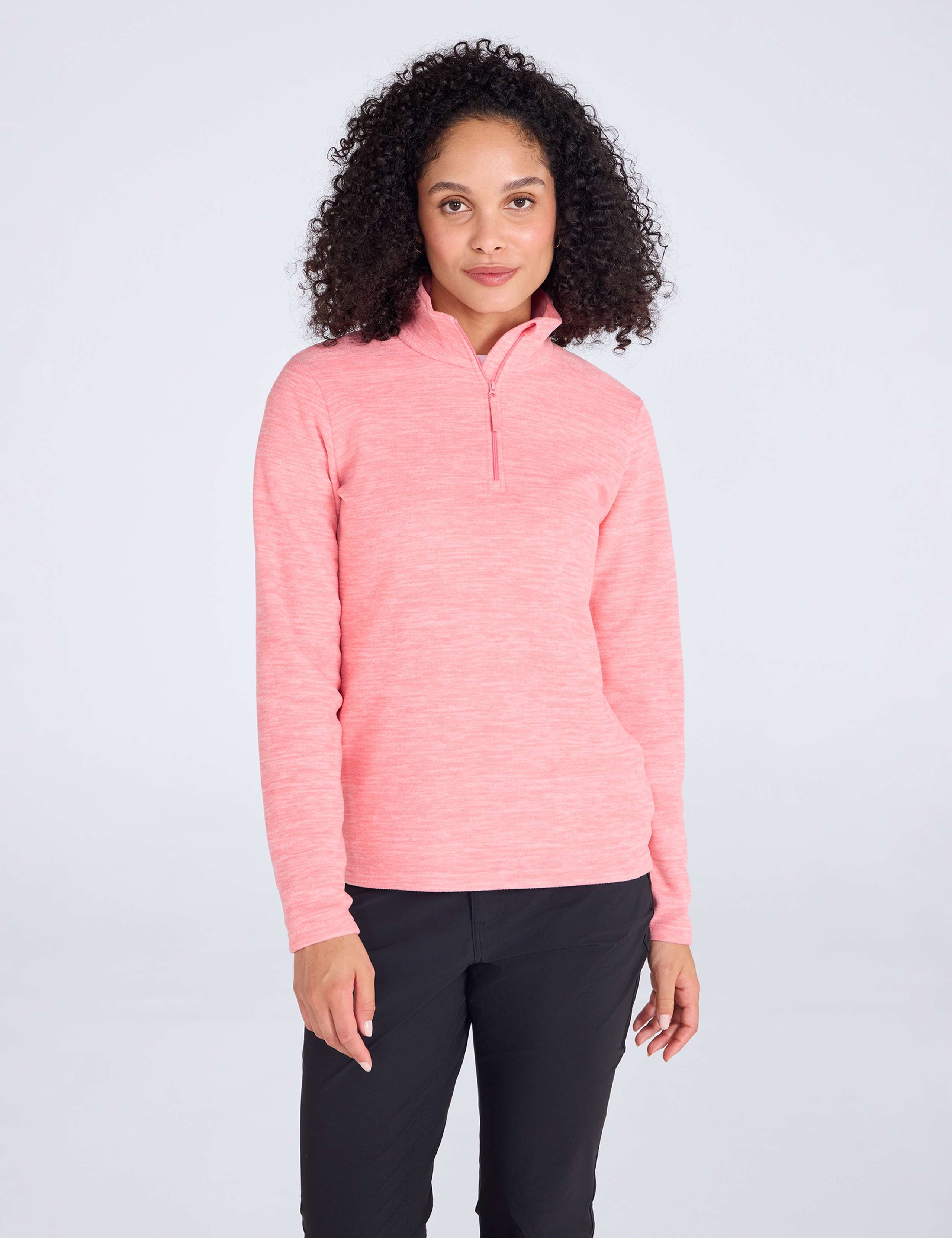 Snowdon Mélange Half Zip Fleece Sweatshirt