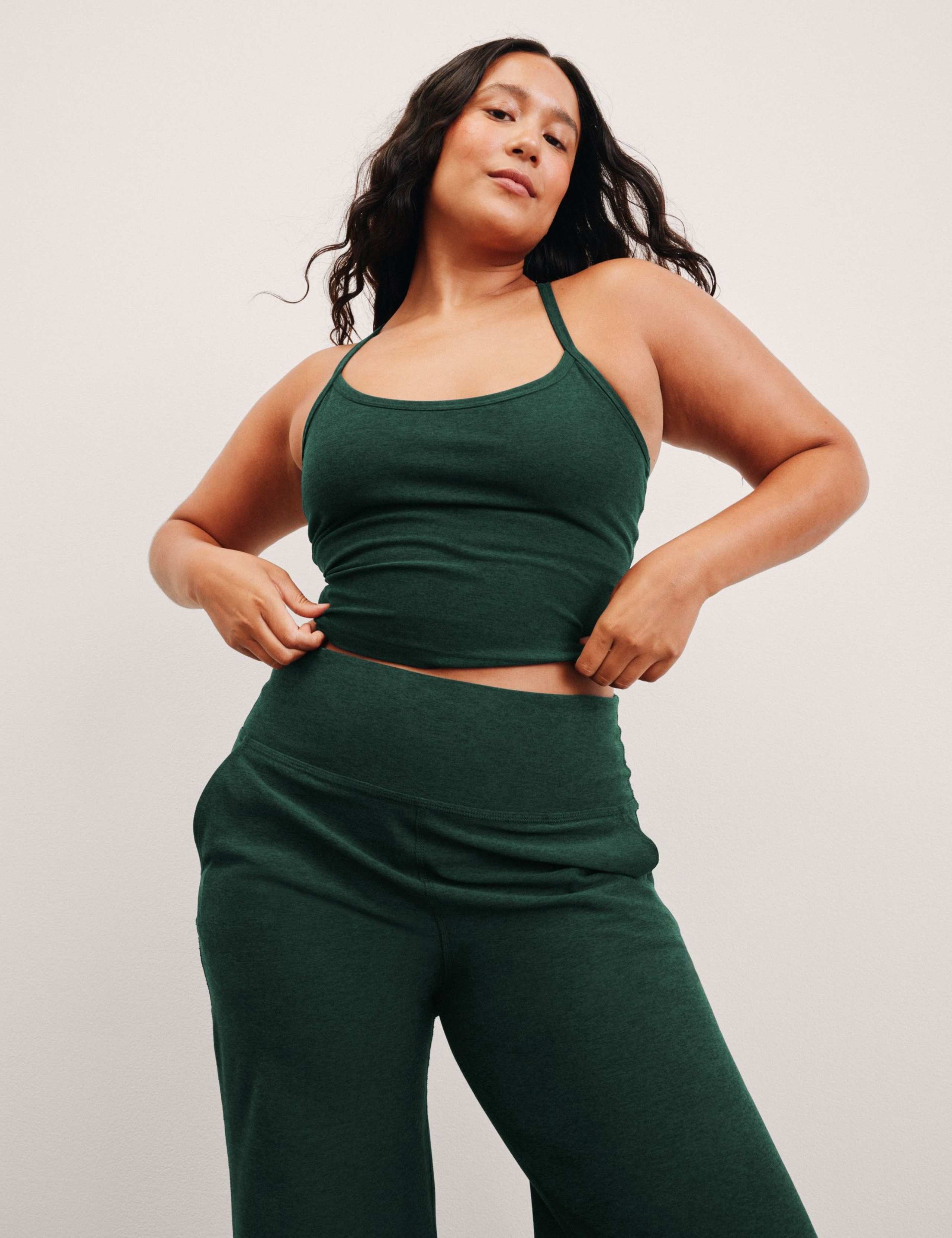 Spacedye Scoop Neck Racer Back Crop Vest Top