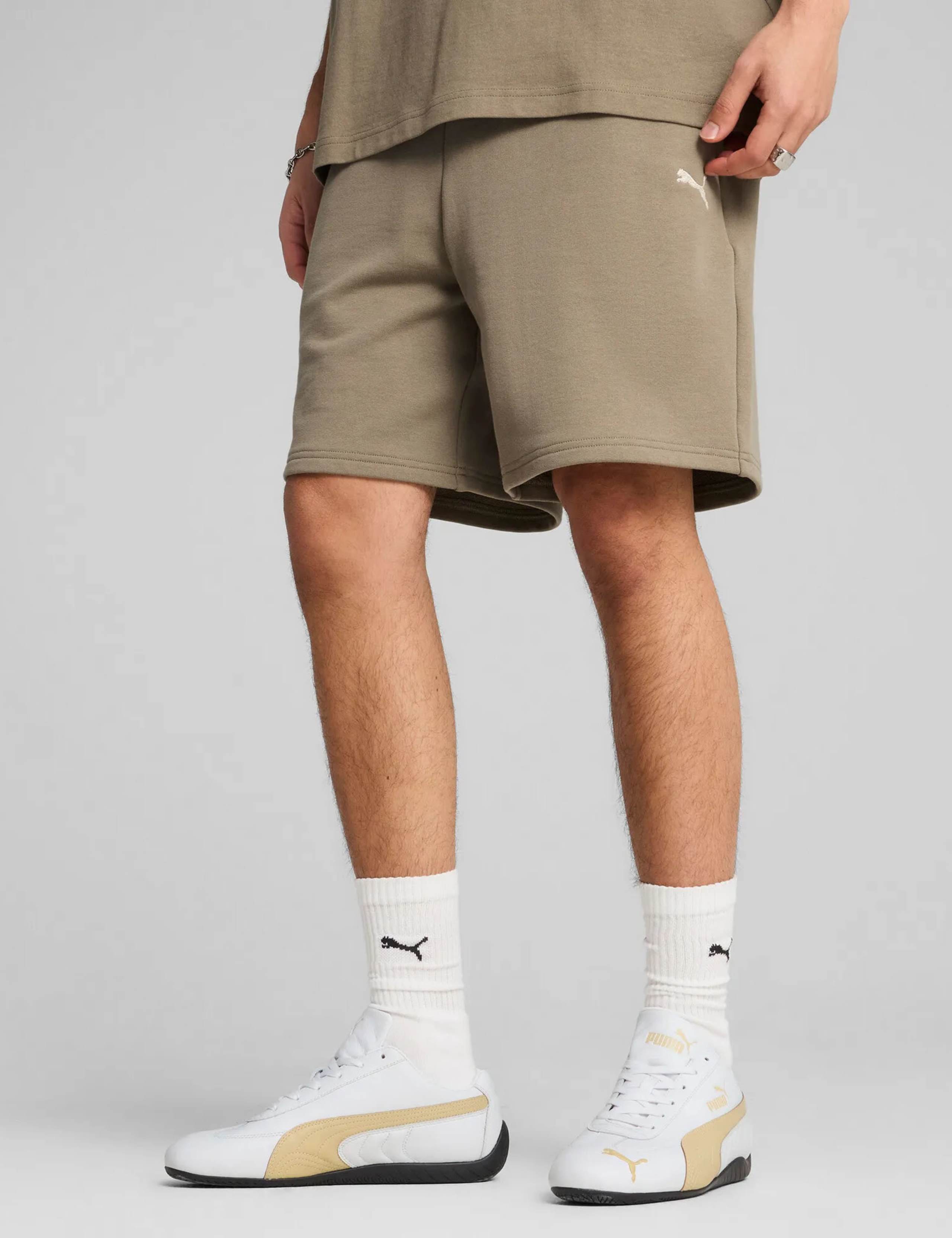 Pure Cotton Elasticated Waist Sports Shorts