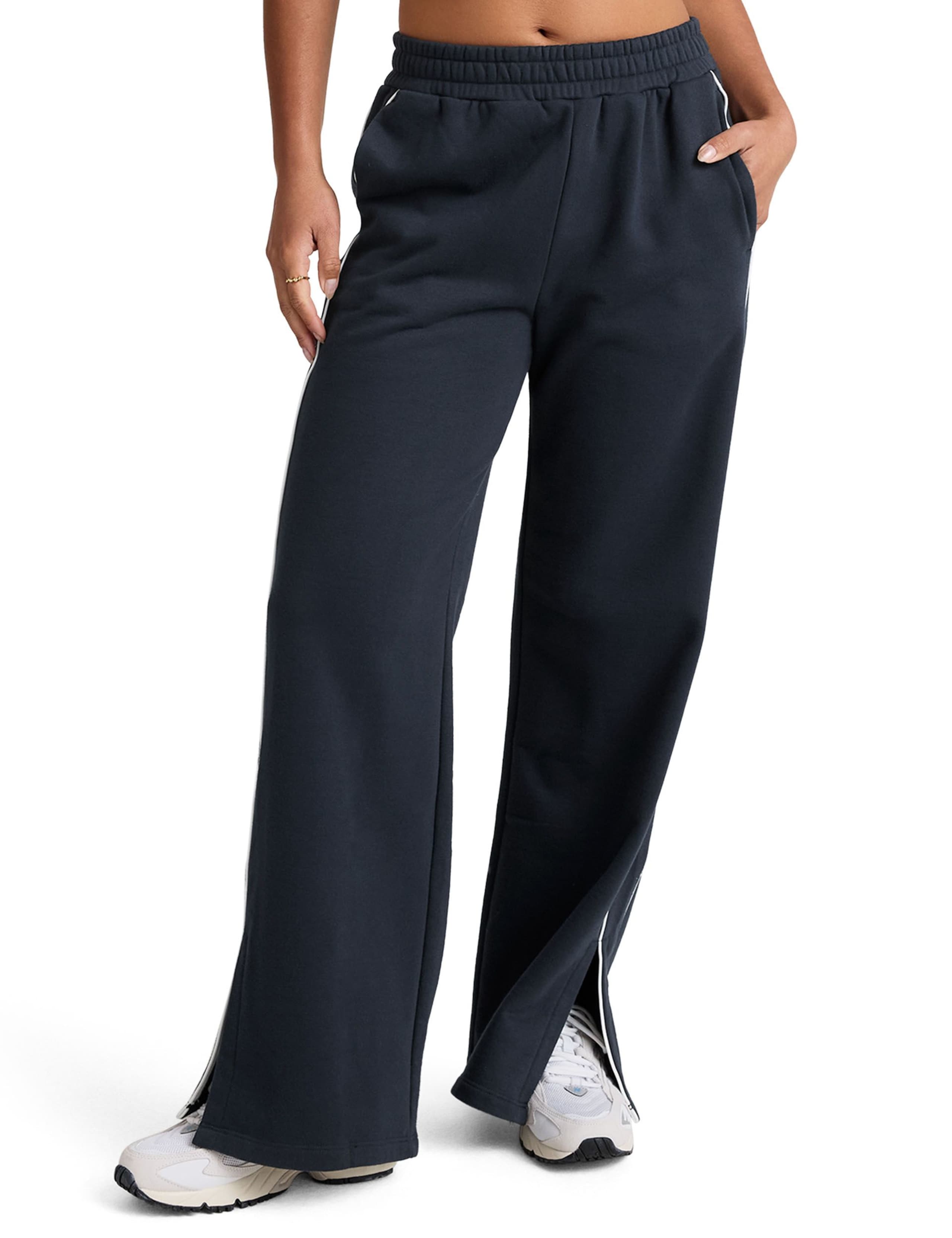 LuxeFleece Piper Cotton Rich Wide Leg Joggers