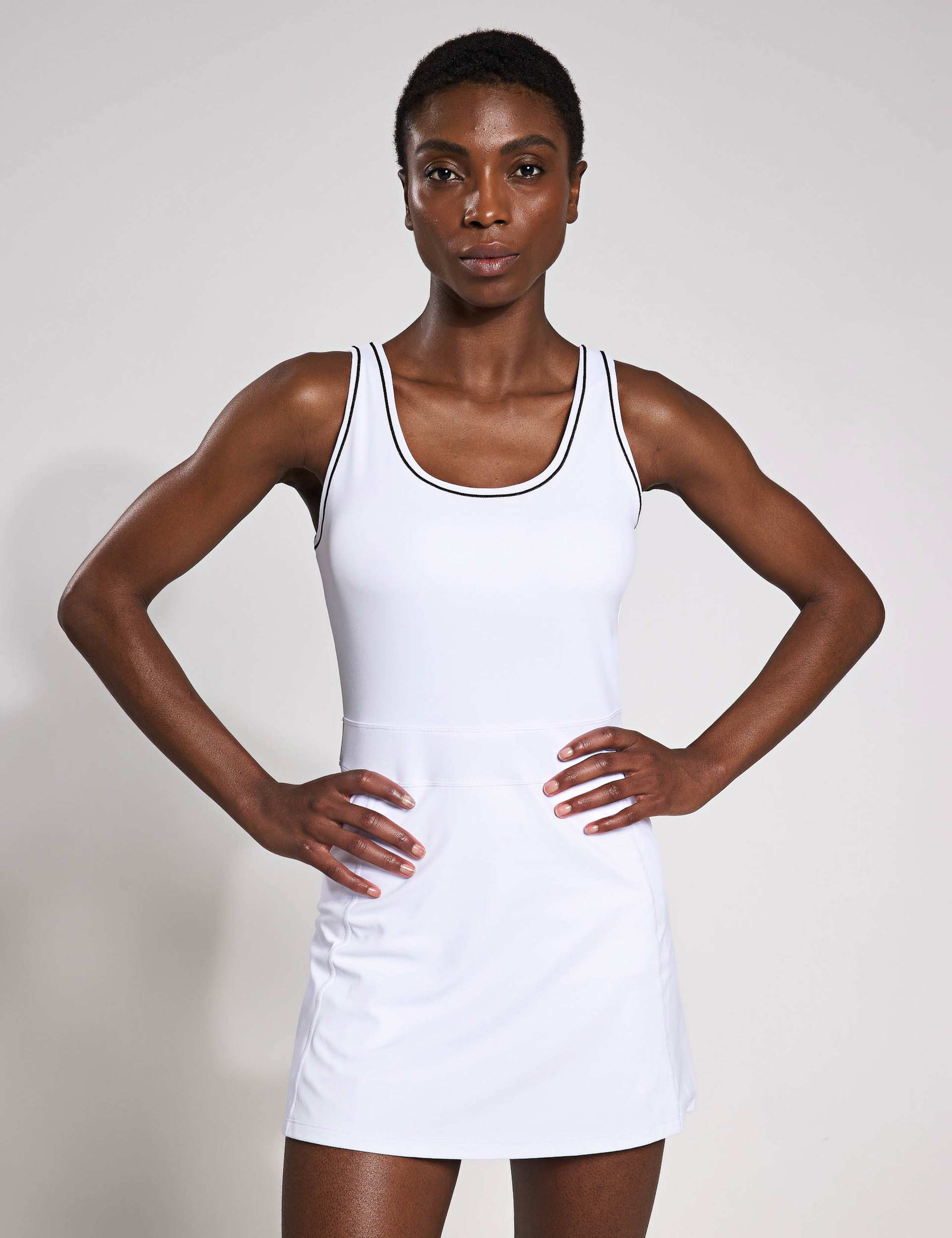 Bonnie Scoop Neck Mini Sports Dress