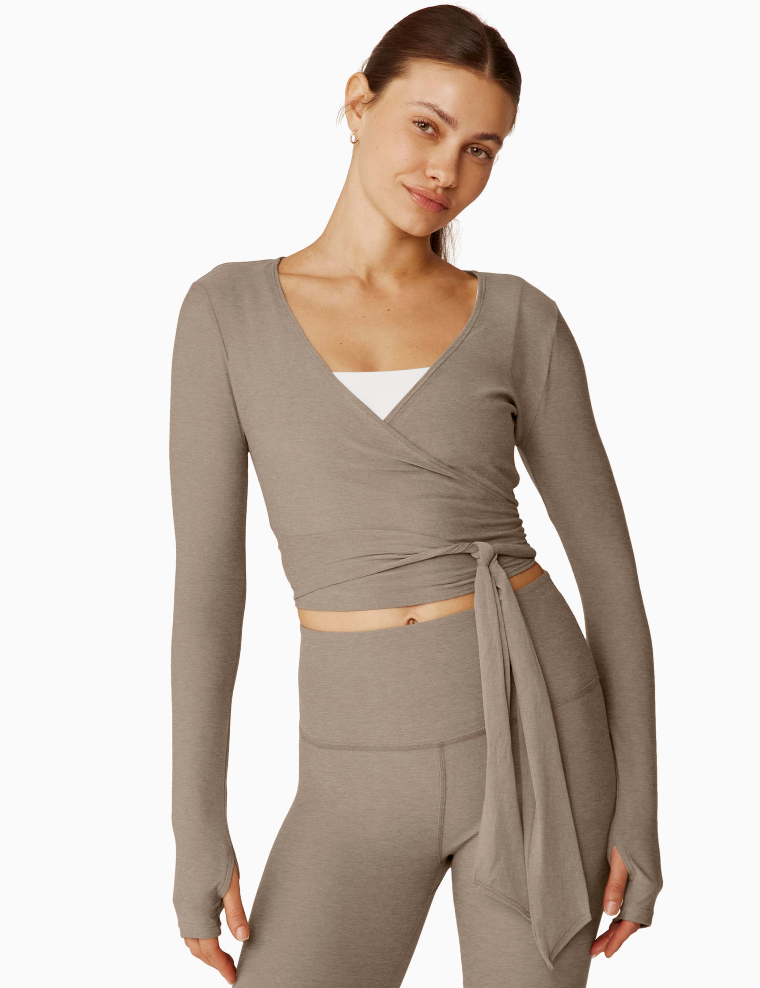 Featherweight Waist No Time Wrap Front Top