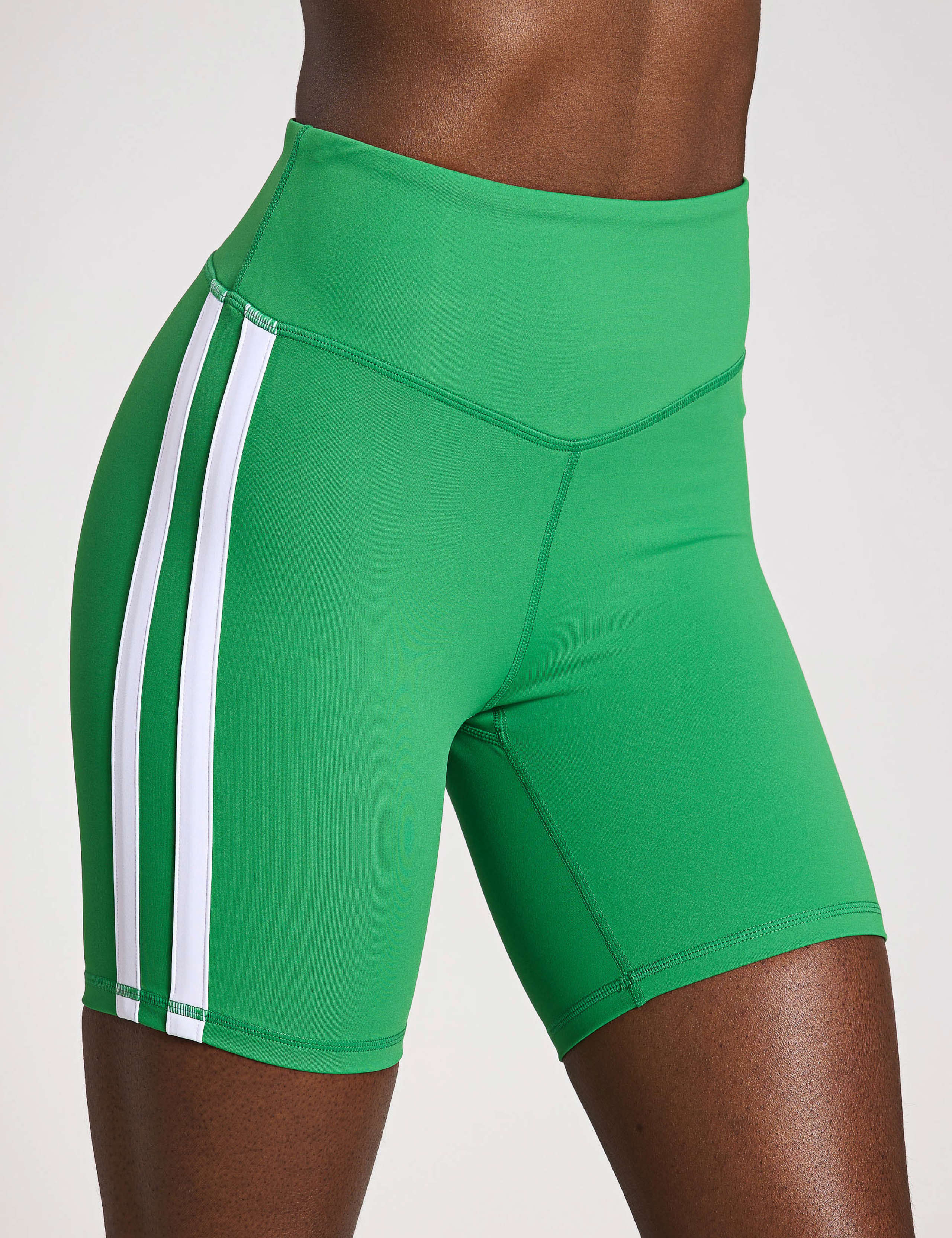 Sam Side Stripe High Waisted Gym Shorts